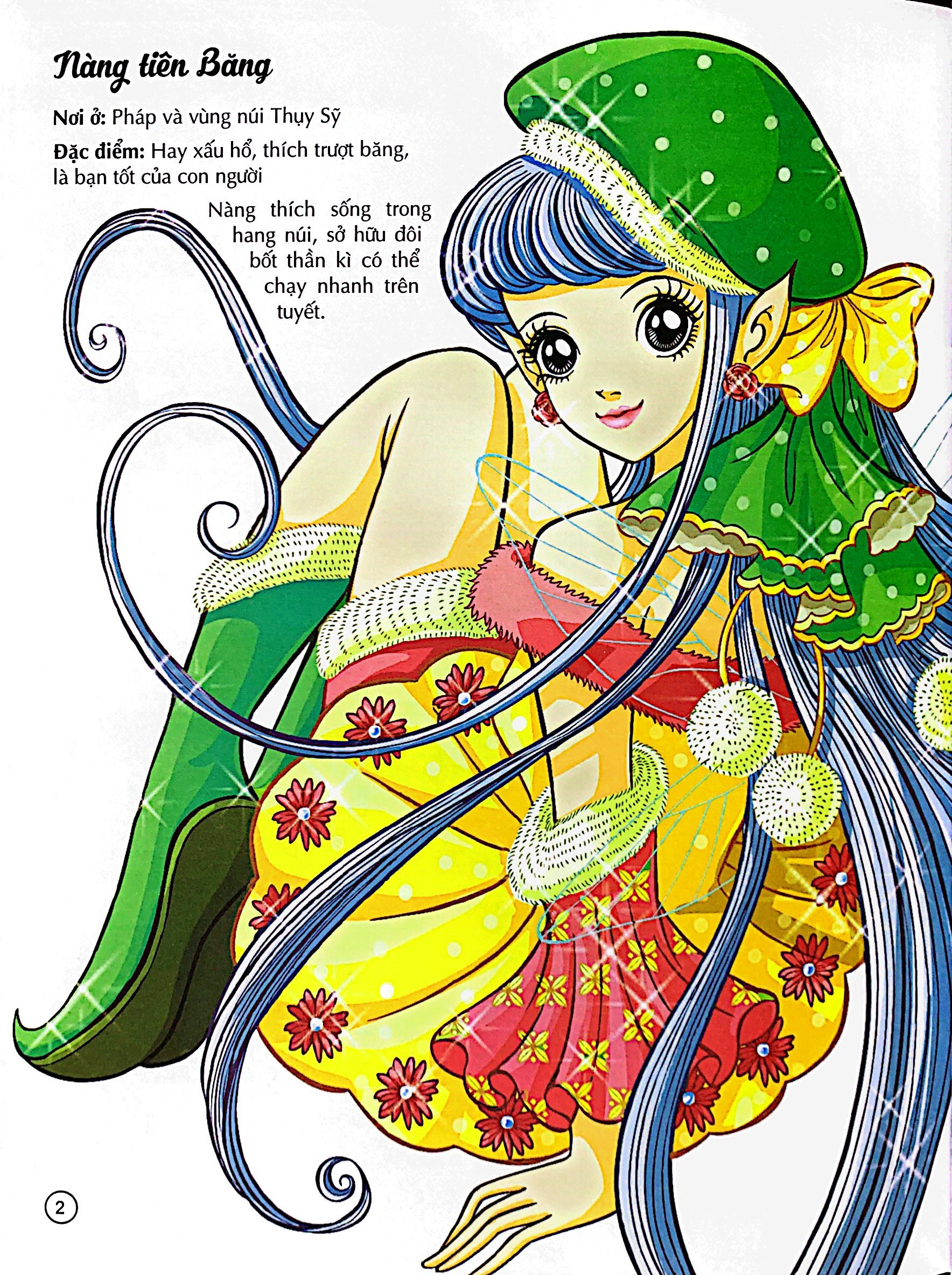 tô màu công chúa - nàng tiên trong cổ tích