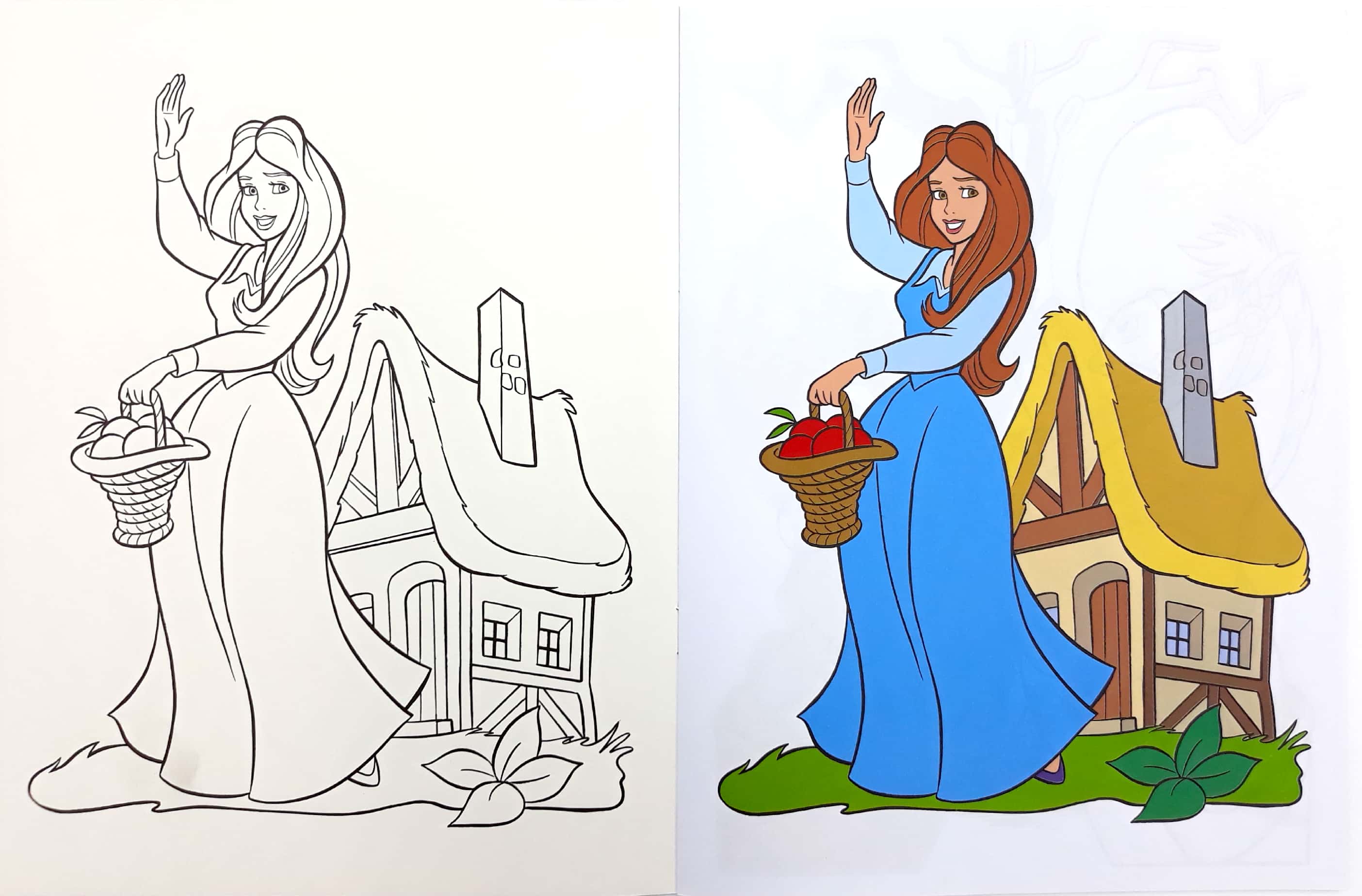 tô màu công chúa - người đẹp và con thú