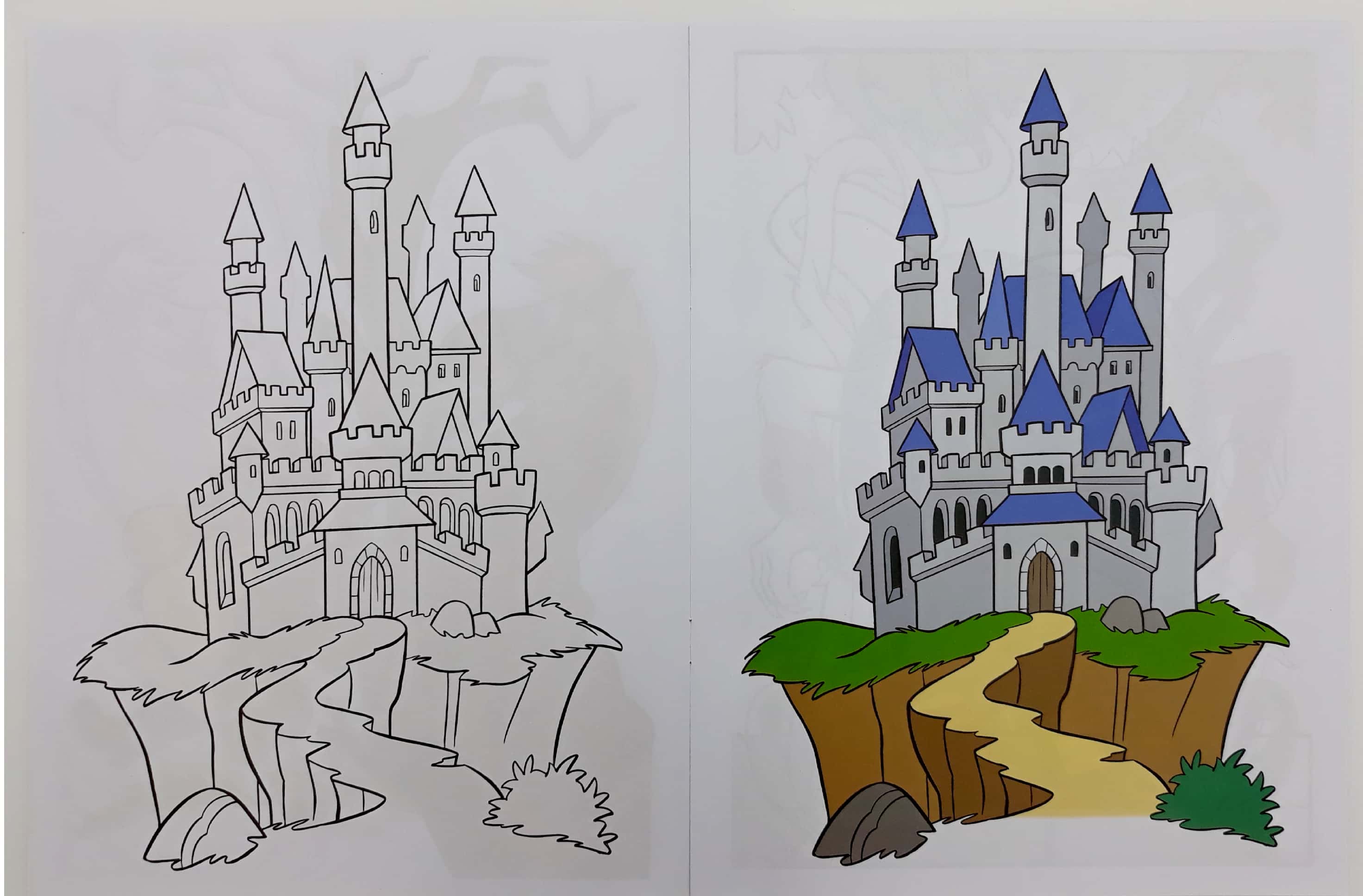 tô màu công chúa - người đẹp và con thú