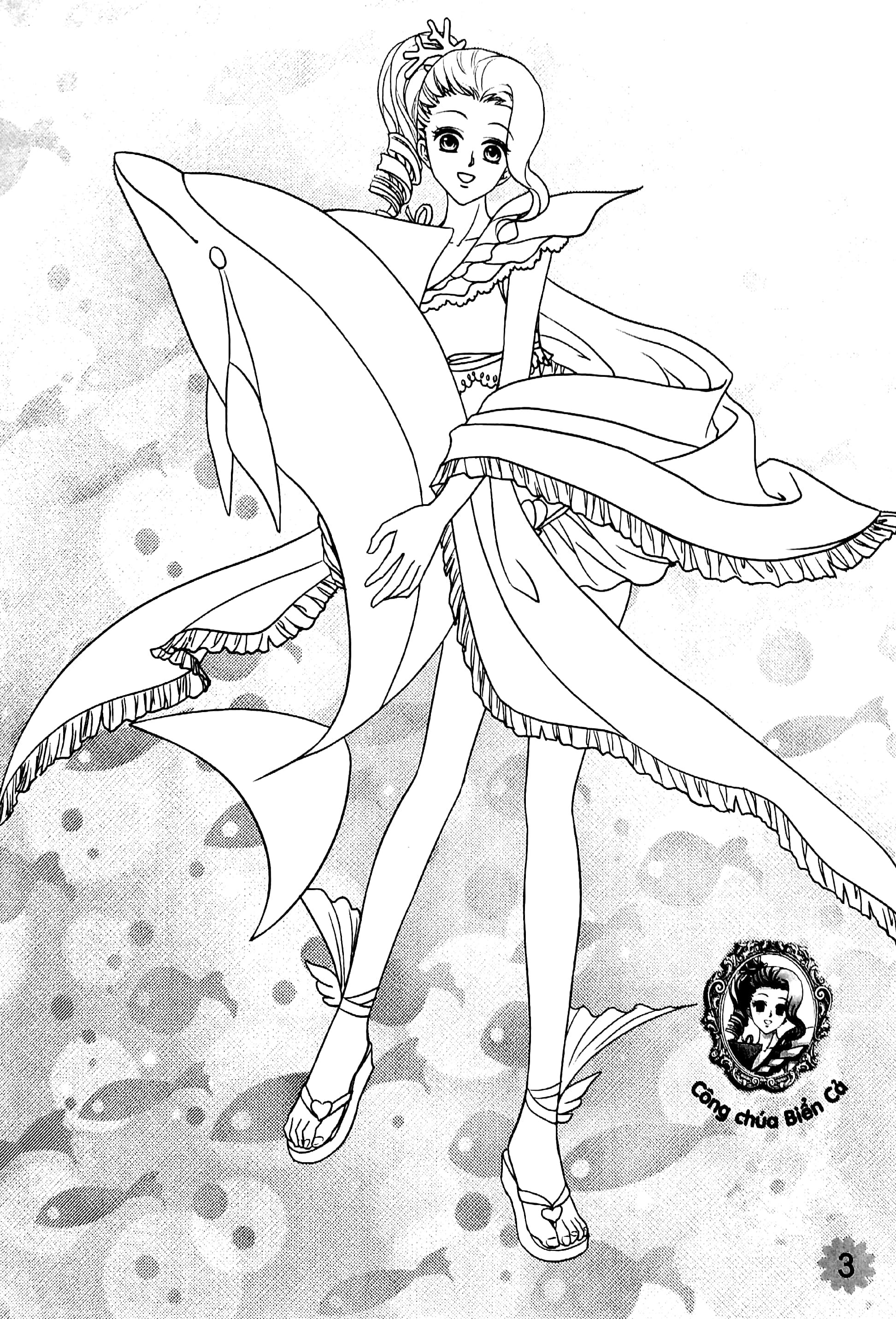 tô màu công chúa sáng tạo - những nàng công chúa đại dương