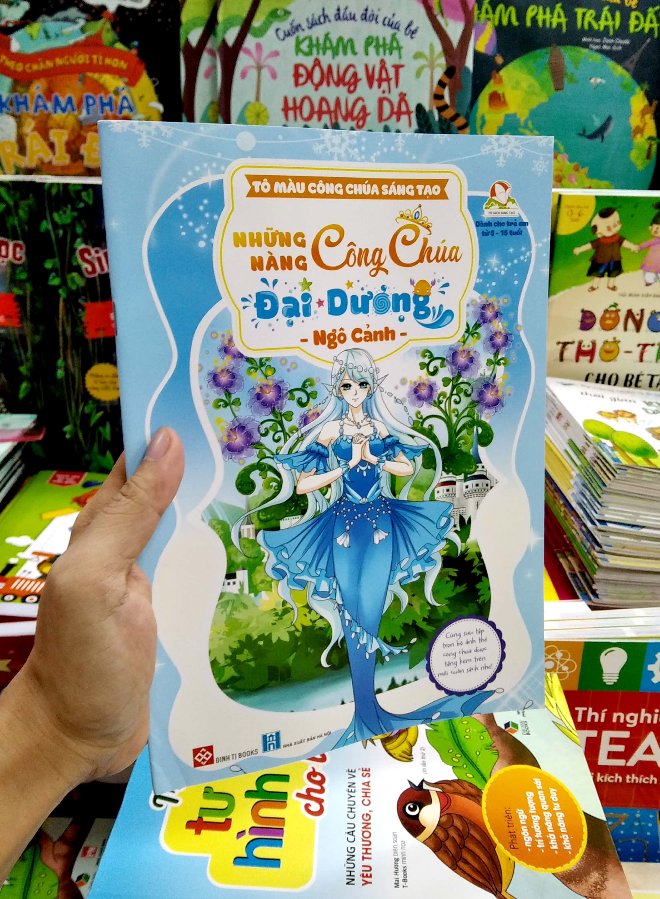 tô màu công chúa sáng tạo - những nàng công chúa đại dương