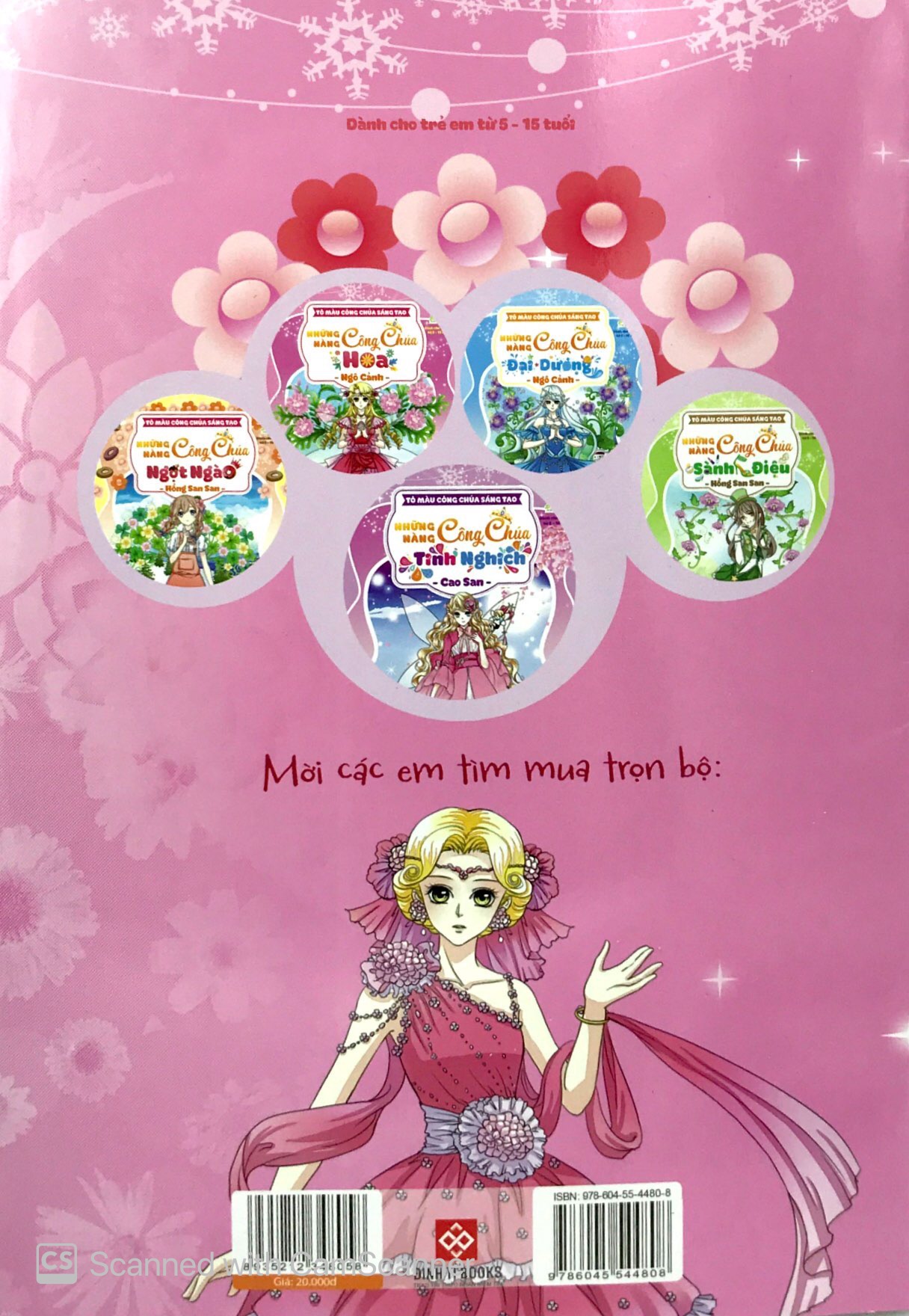 tô màu công chúa sáng tạo - những nàng công chúa hoa