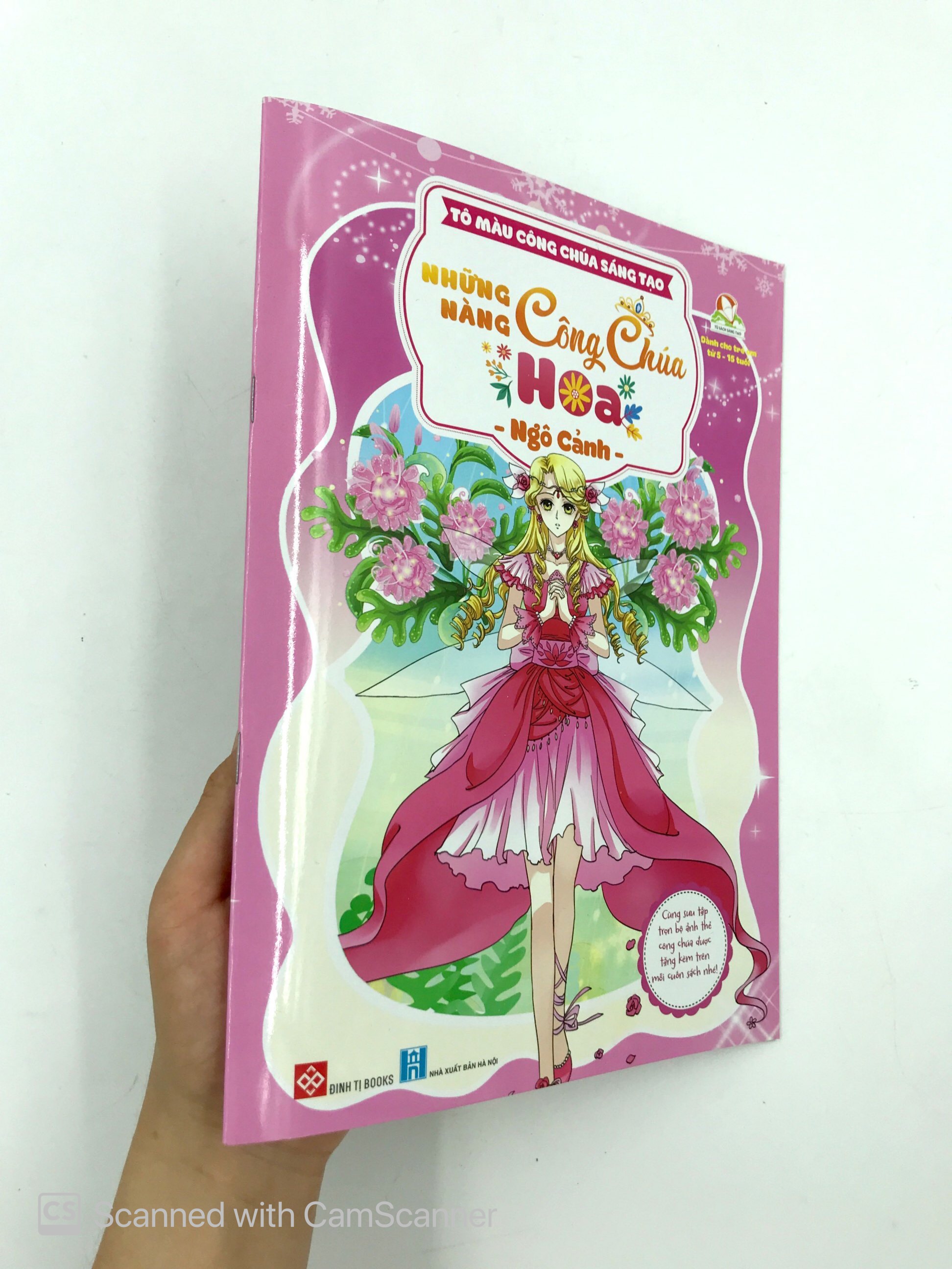 tô màu công chúa sáng tạo - những nàng công chúa hoa