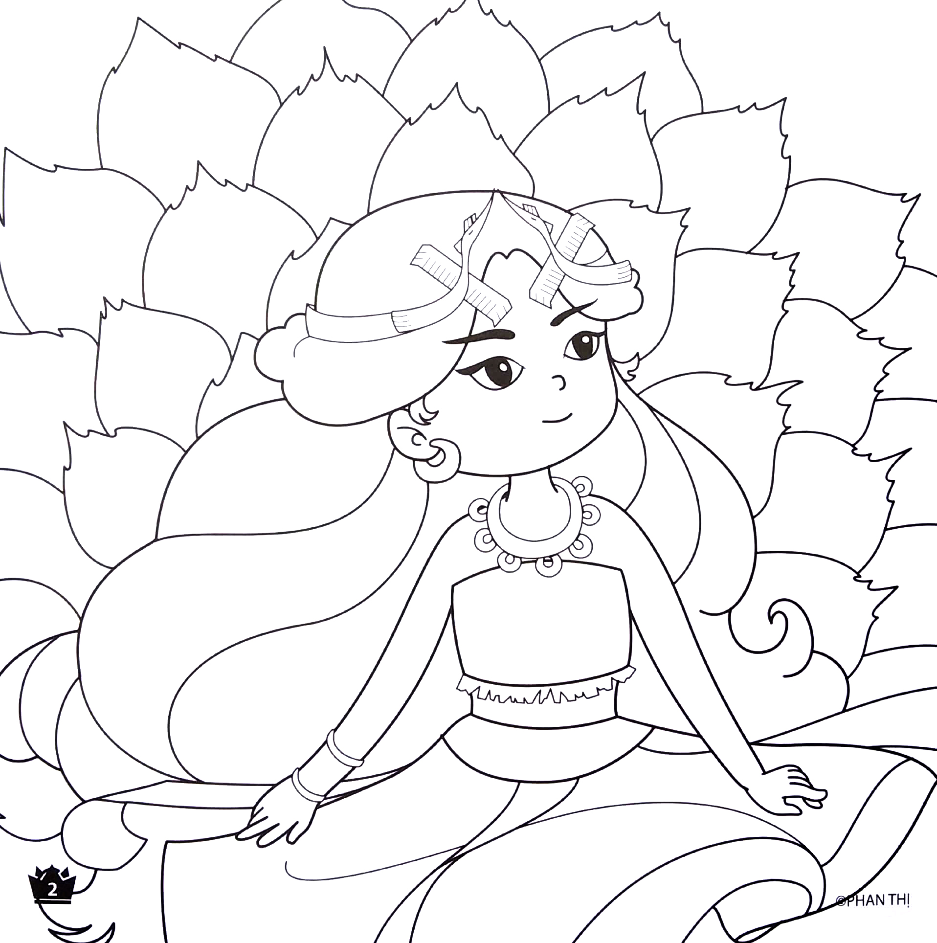 tô màu công chúa - tiên dung