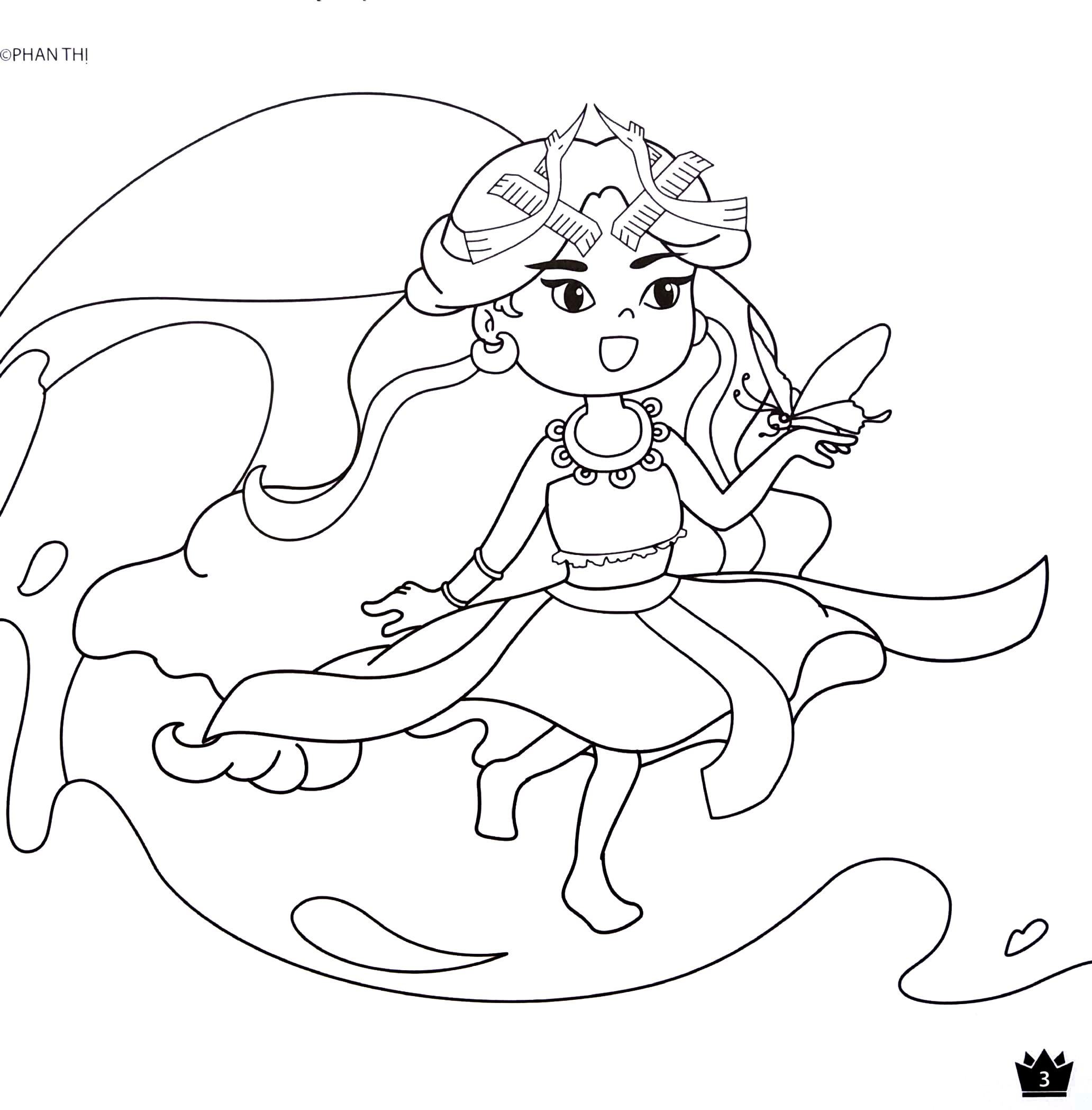 tô màu công chúa - tiên dung