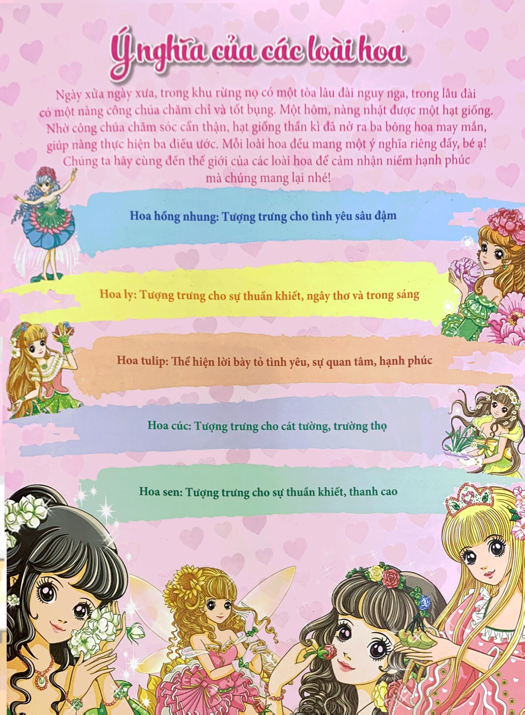 tô màu công chúa - tiên nữ các loài hoa