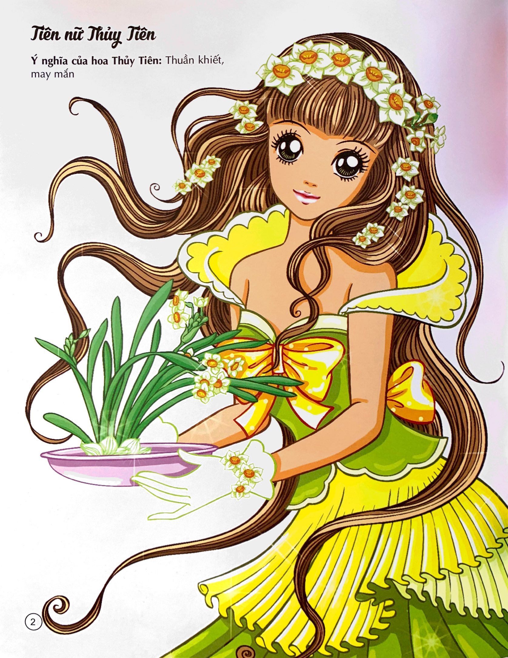 tô màu công chúa - tiên nữ các loài hoa