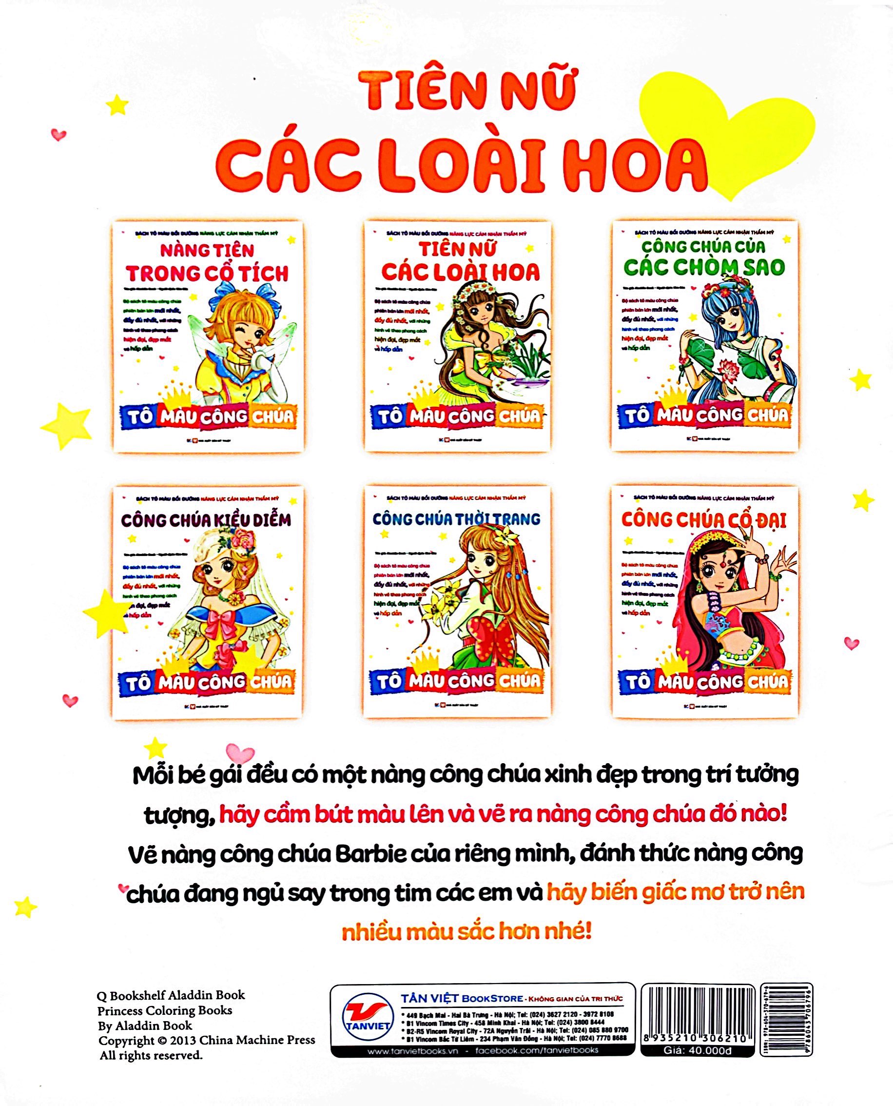 tô màu công chúa - tiên nữ các loài hoa