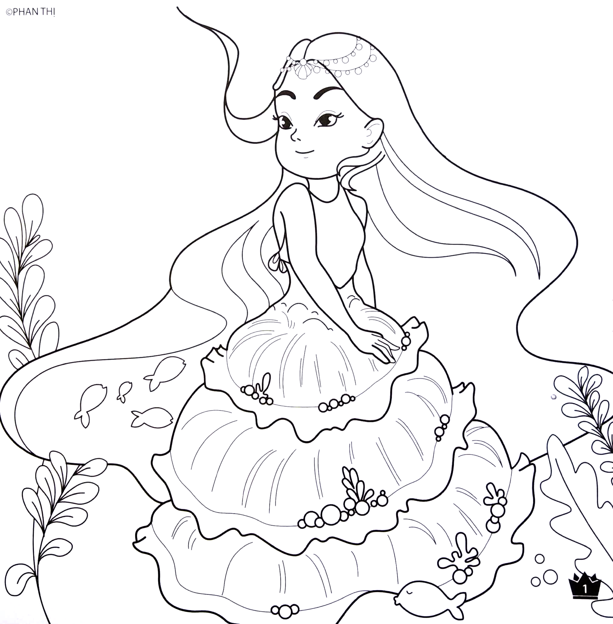tô màu công chúa - tiên ốc