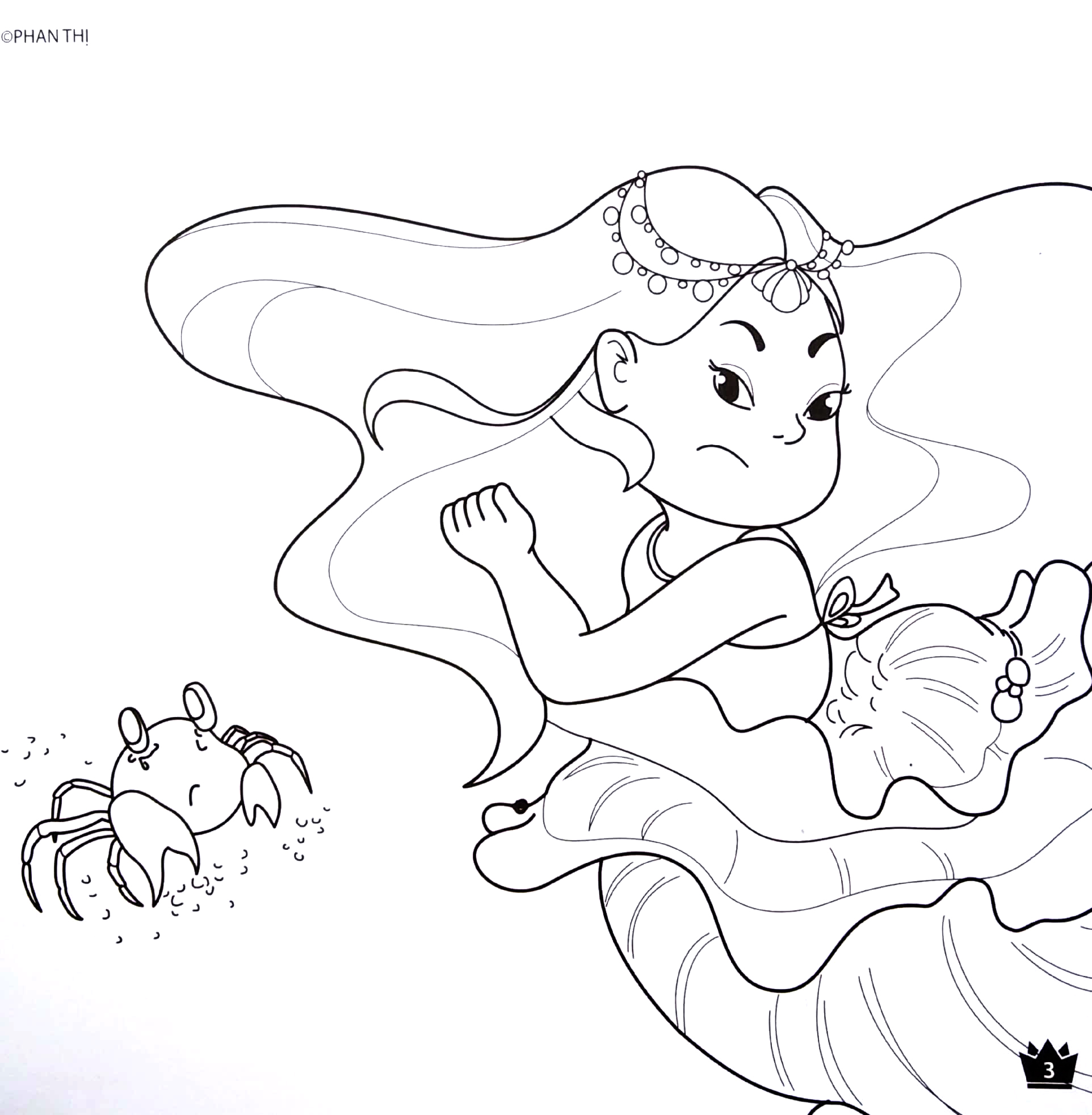 tô màu công chúa - tiên ốc