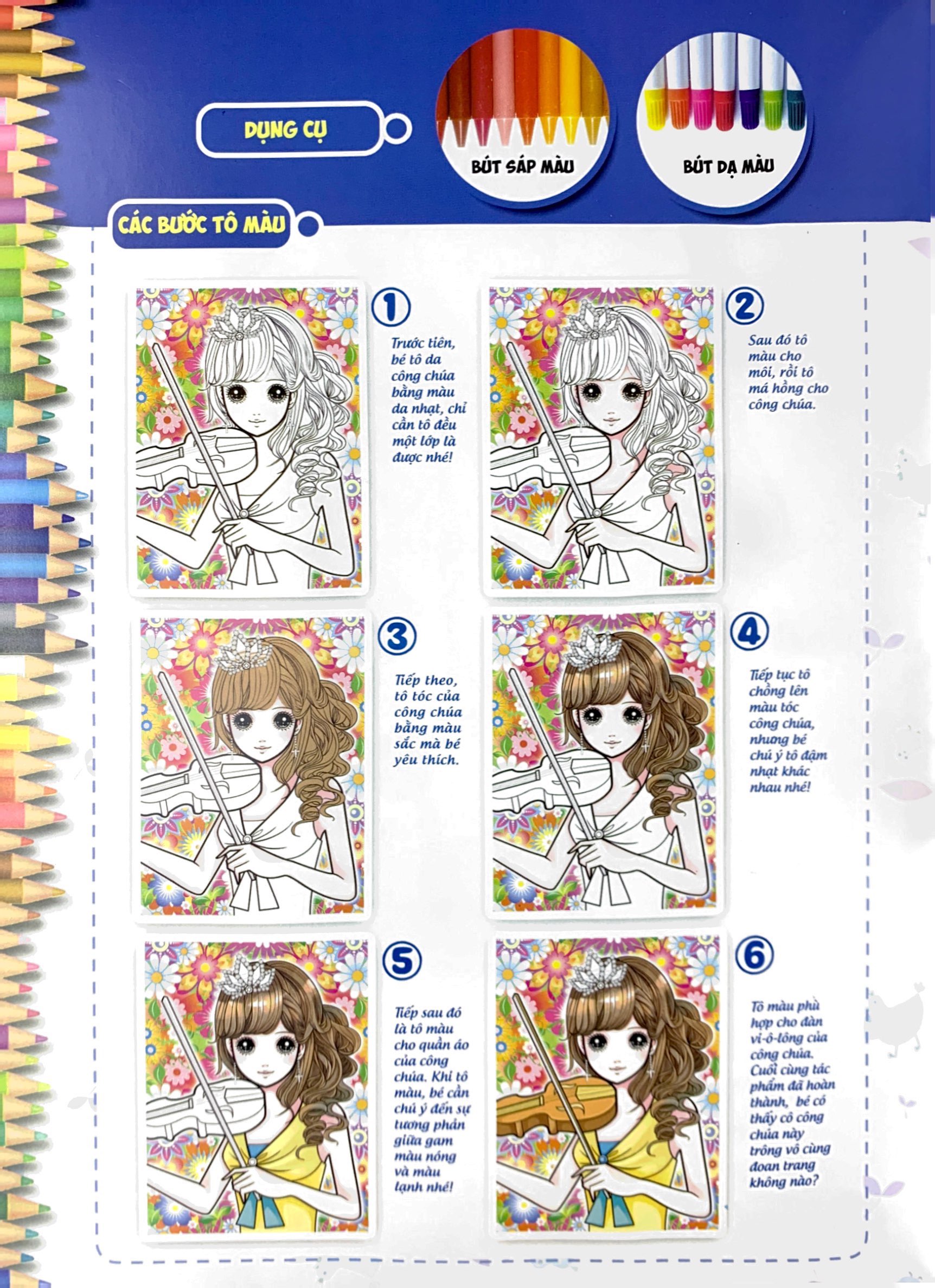 tô màu công chúa xinh đẹp - công chúa đoan trang (tái bản 2023)