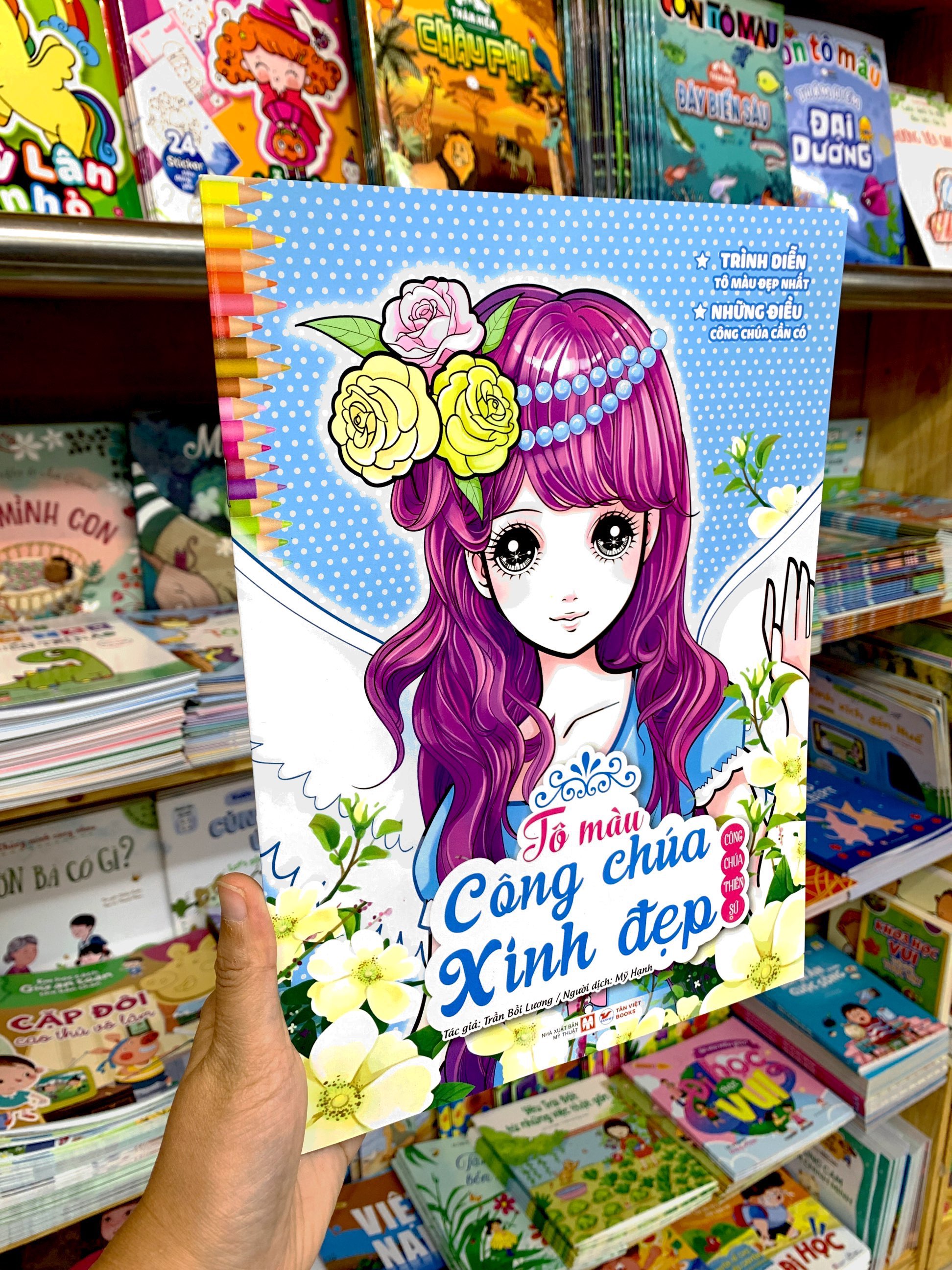 tô màu công chúa xinh đẹp - công chúa thiên sứ (tái bản 2023)