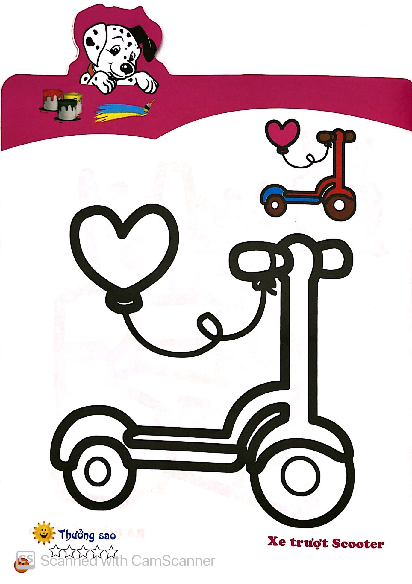 tô màu cùng cún con - tô màu đồ chơi và nhân vật