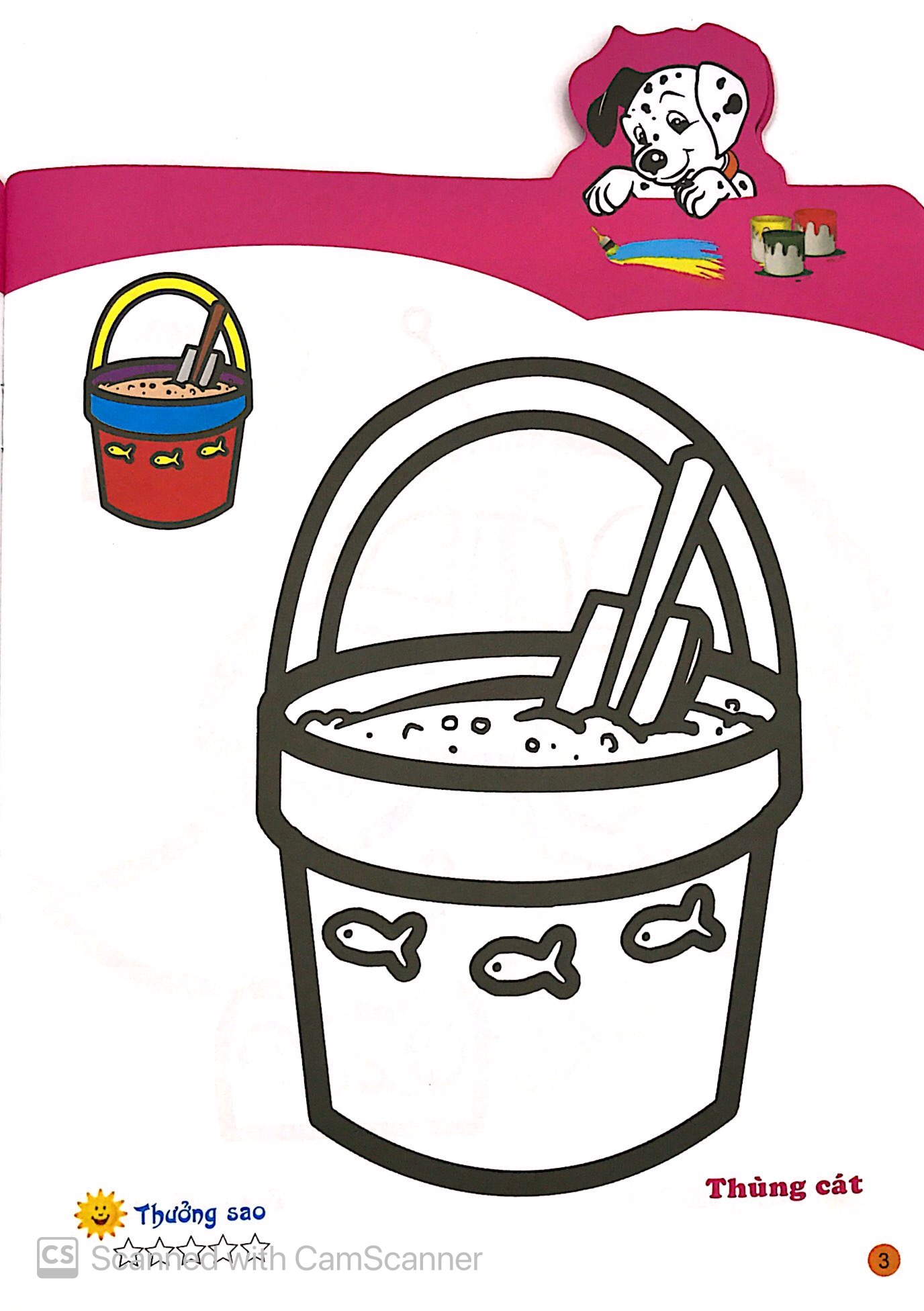 tô màu cùng cún con - tô màu đồ chơi và nhân vật