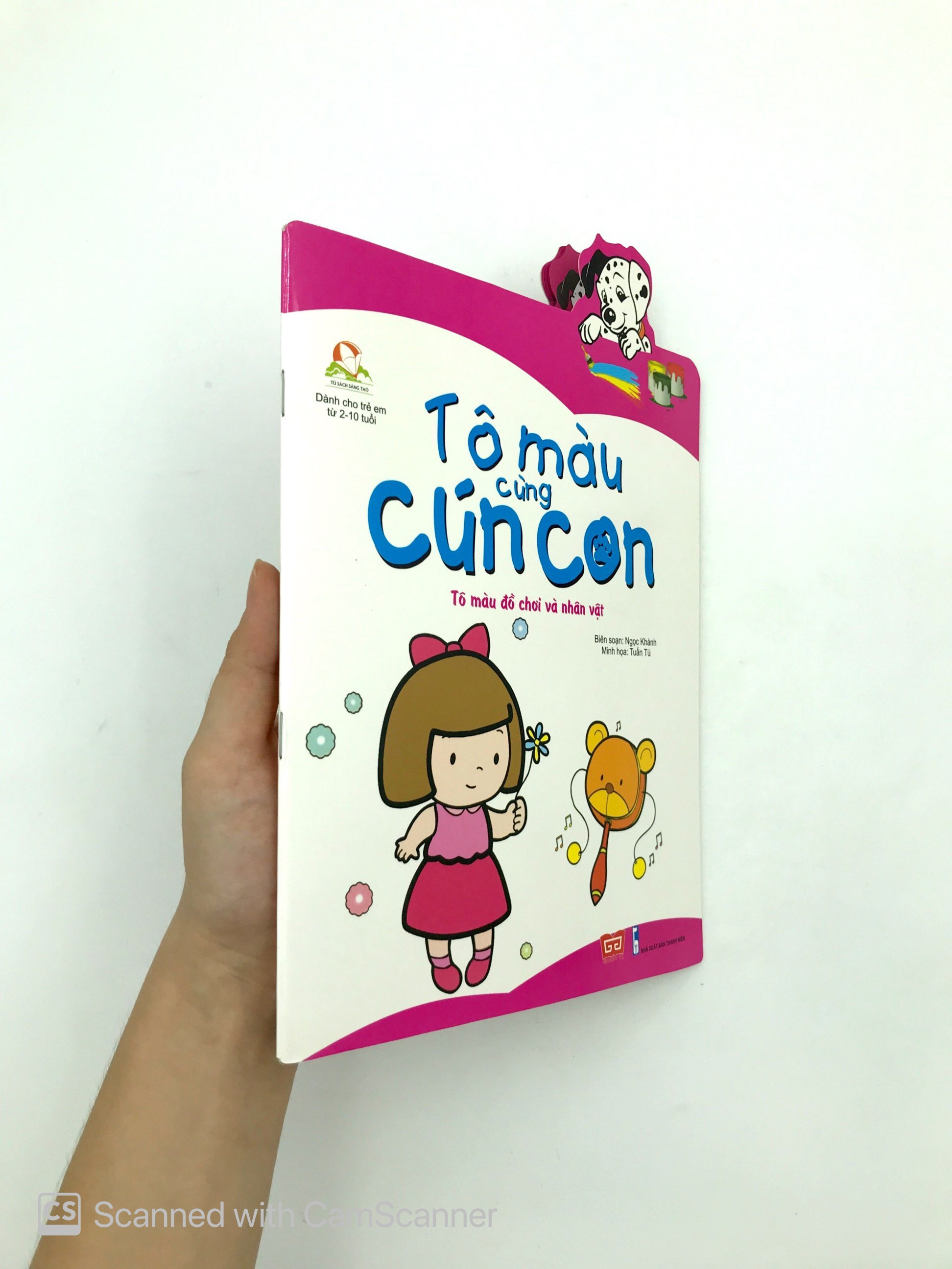 tô màu cùng cún con - tô màu đồ chơi và nhân vật