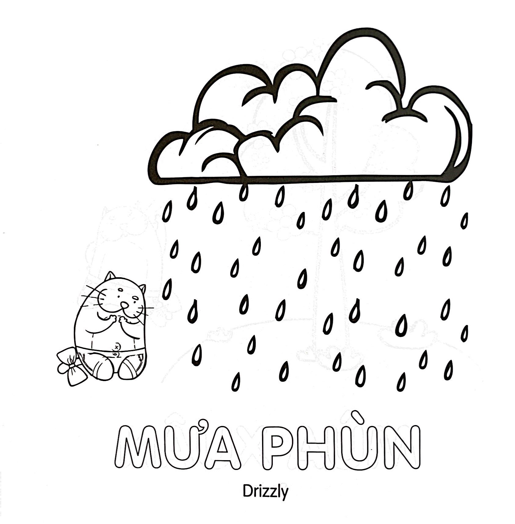 tô màu cùng mèo thông thái - song ngữ việt-anh - bốn mùa (dành cho trẻ từ 3-5 tuổi)