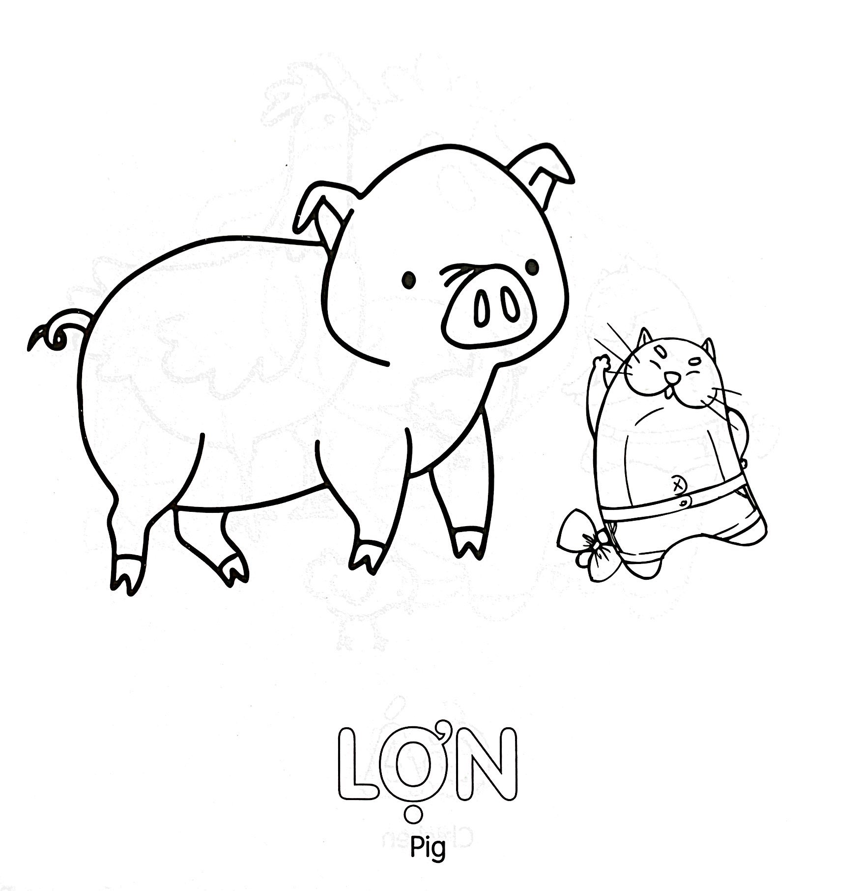 tô màu cùng mèo thông thái - song ngữ việt-anh - động vật (dành cho trẻ từ 3-5 tuổi)