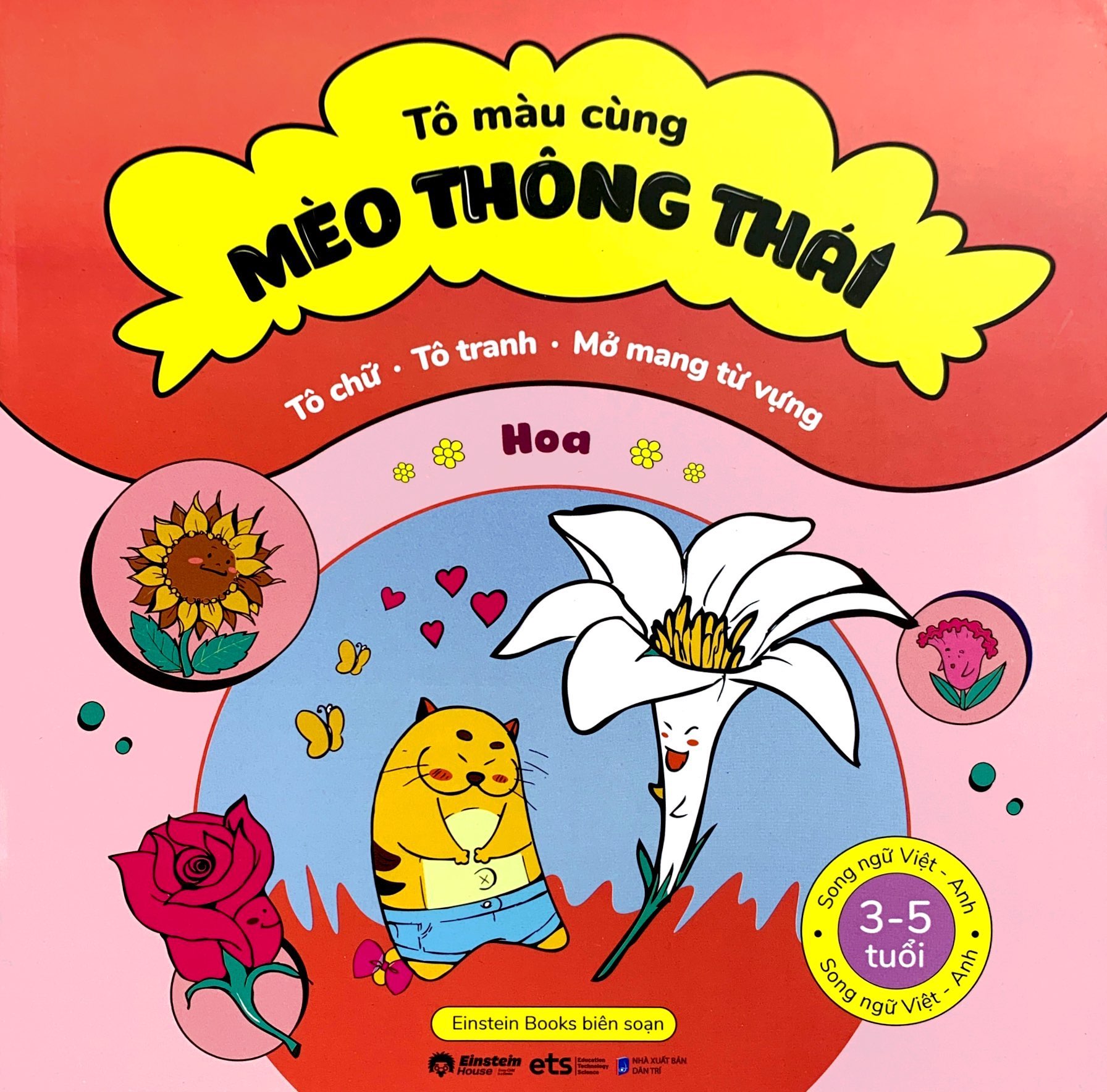 To Mau Cung Meo Thong Thai - Song Ngu Viet-Anh - Hoa (Danh Cho Tre Tu 3-5 Tuoi)