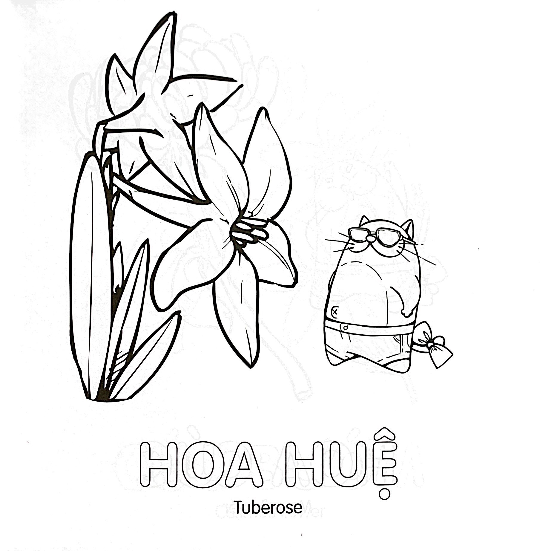 To Mau Cung Meo Thong Thai - Song Ngu Viet-Anh - Hoa (Danh Cho Tre Tu 3-5 Tuoi)