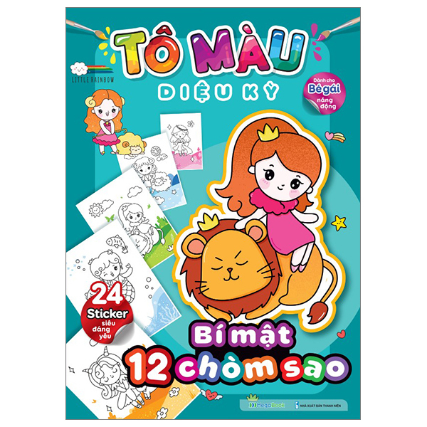 tô màu diệu kỳ - bí mật 12 chòm sao (dành cho bé gái năng động)