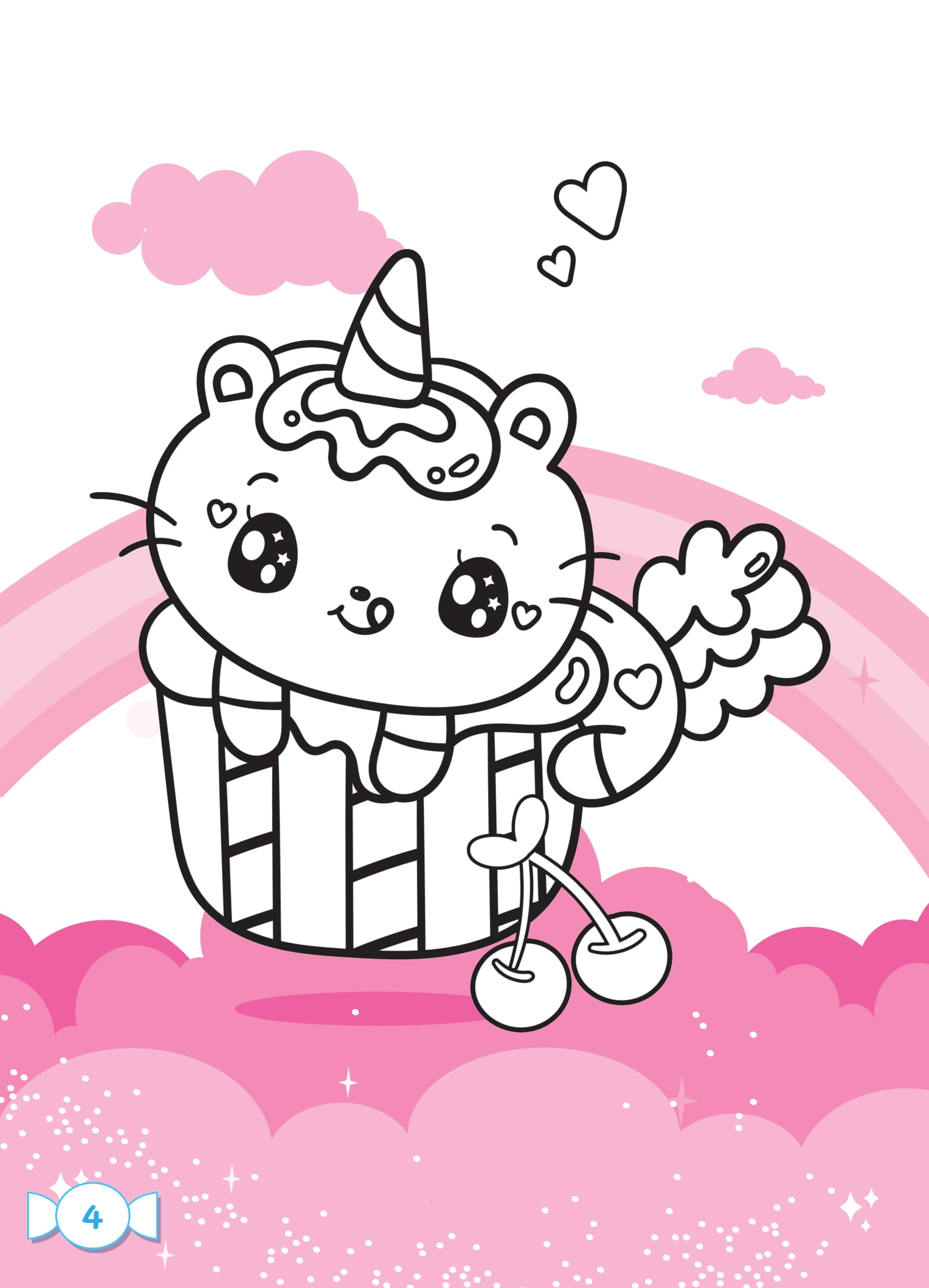 tô màu diệu kỳ - bữa tiệc bánh ngọt (dành cho bé gái năng động)