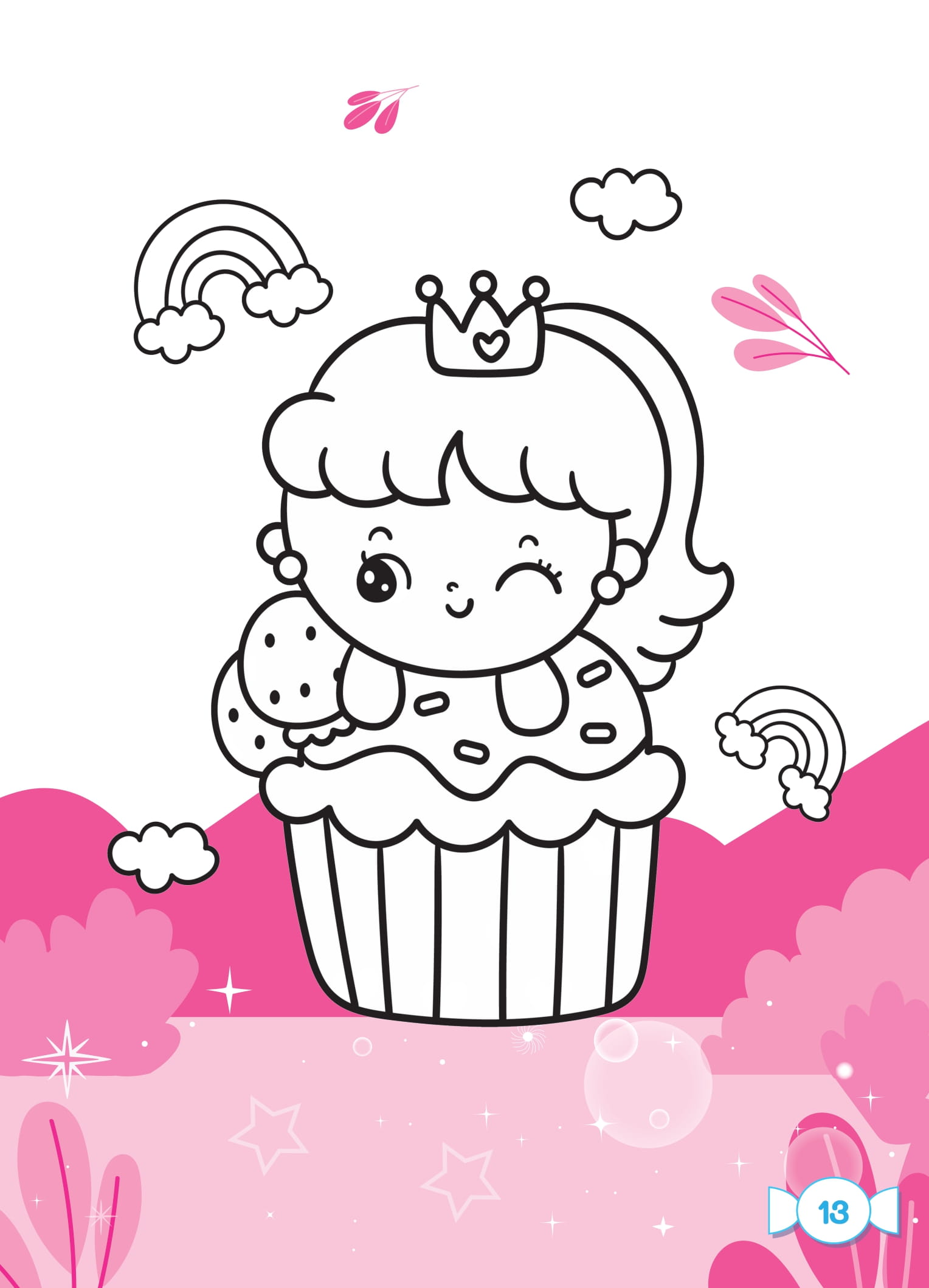 tô màu diệu kỳ - bữa tiệc bánh ngọt (dành cho bé gái năng động)