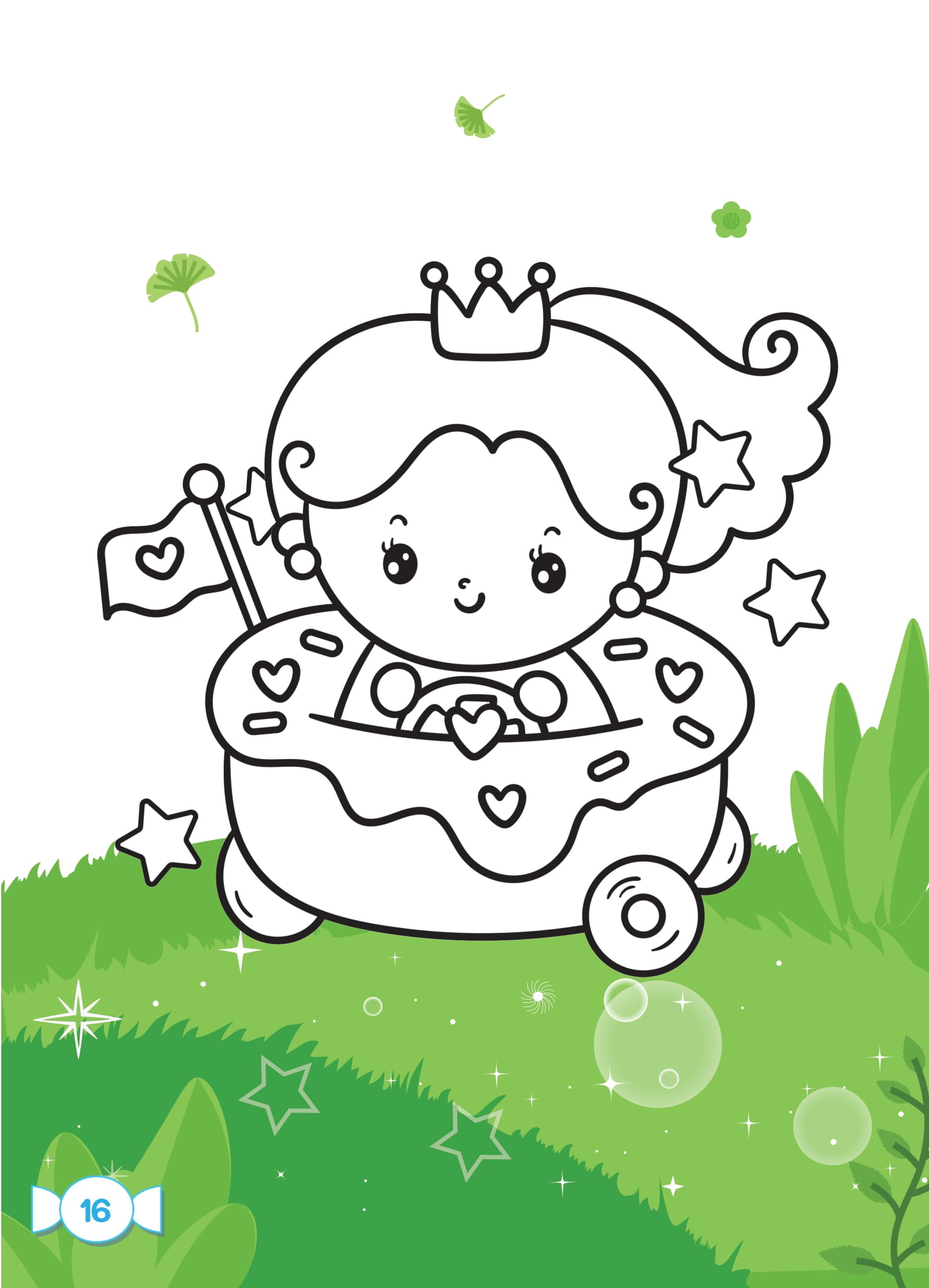 tô màu diệu kỳ - bữa tiệc bánh ngọt (dành cho bé gái năng động)