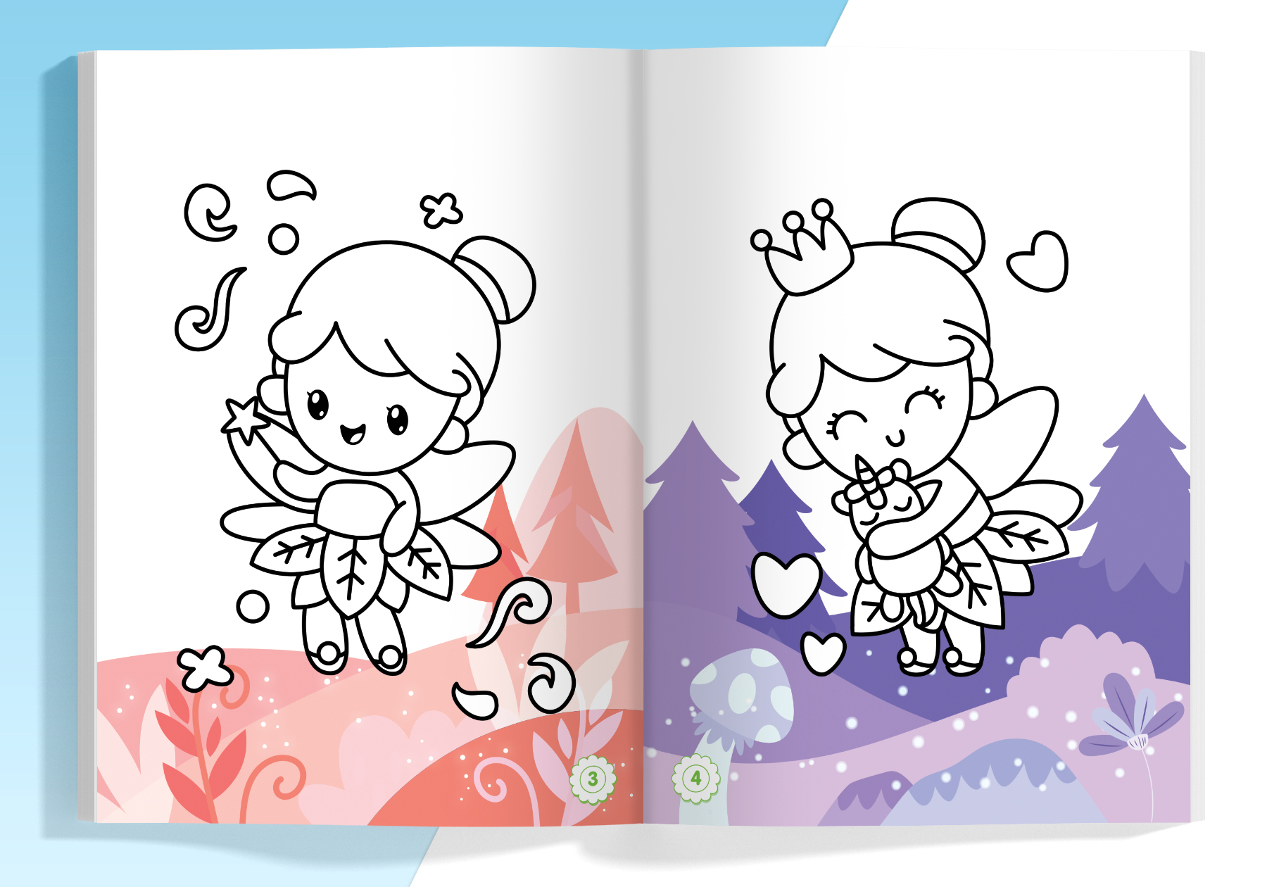 tô màu diệu kỳ - cô tiên xinh