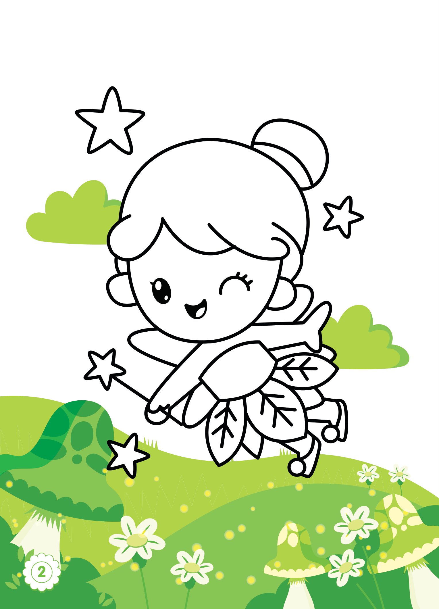 tô màu diệu kỳ - cô tiên xinh