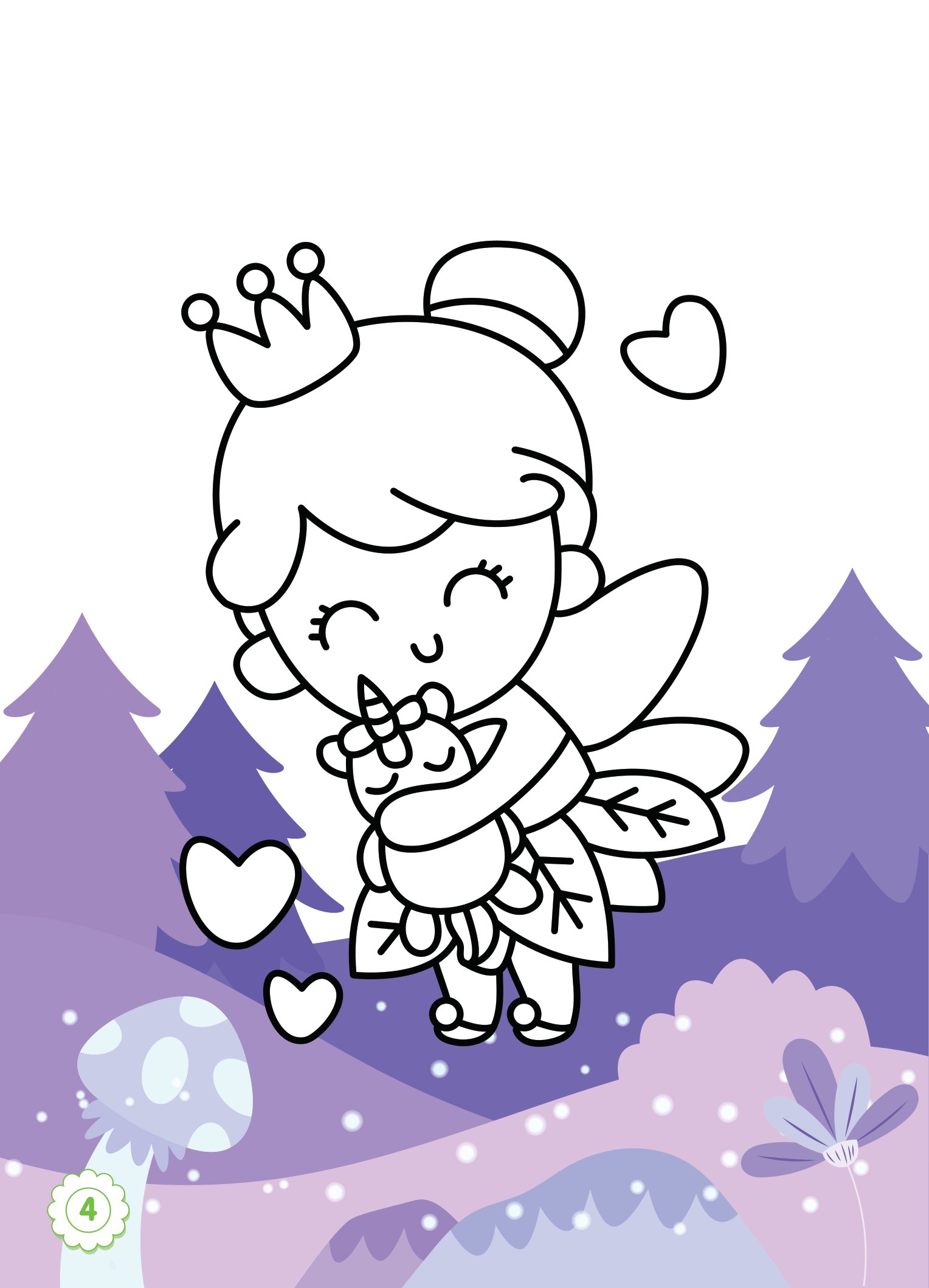 tô màu diệu kỳ - cô tiên xinh