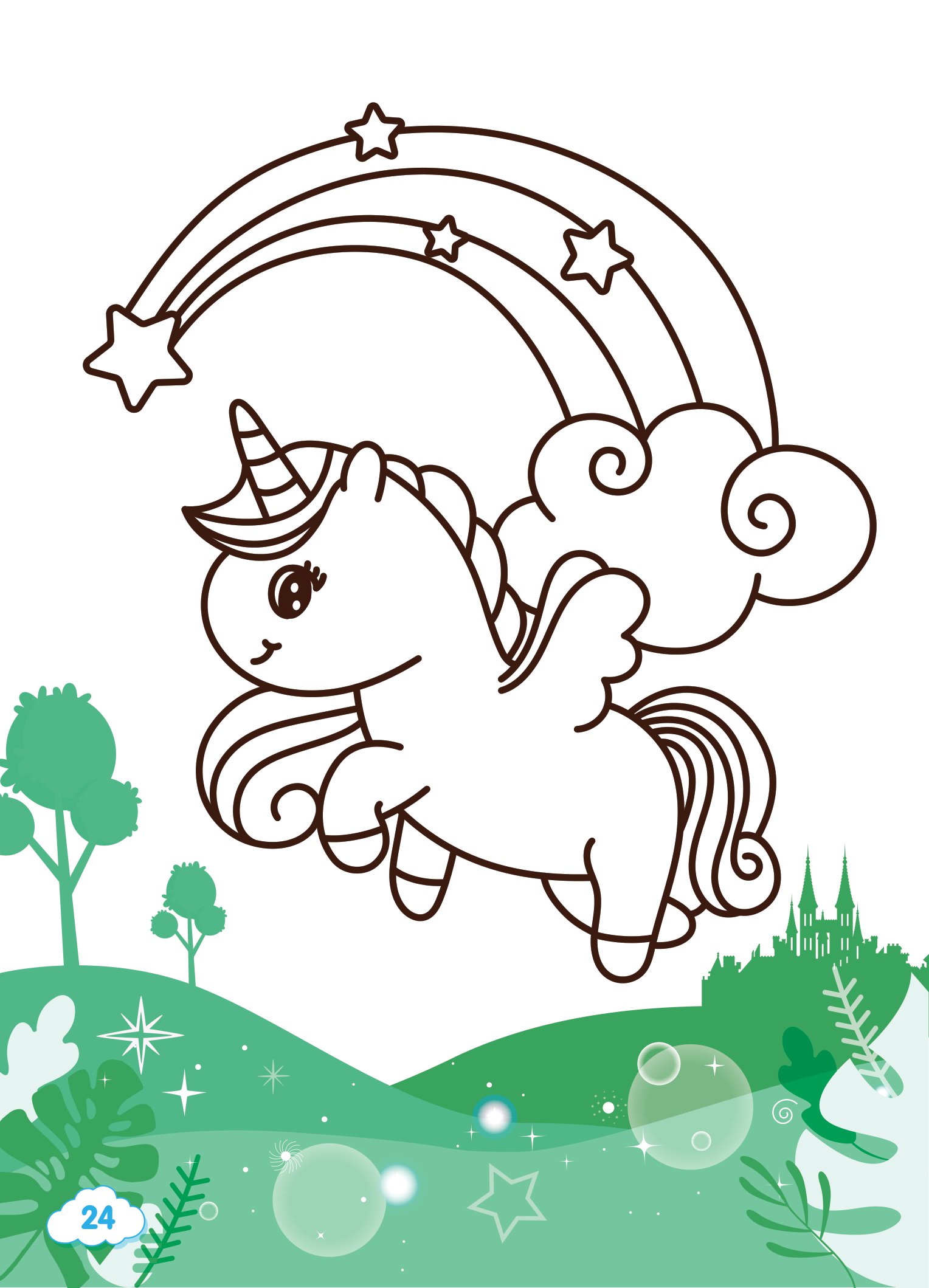 tô màu diệu kỳ - kỳ lân nhỏ