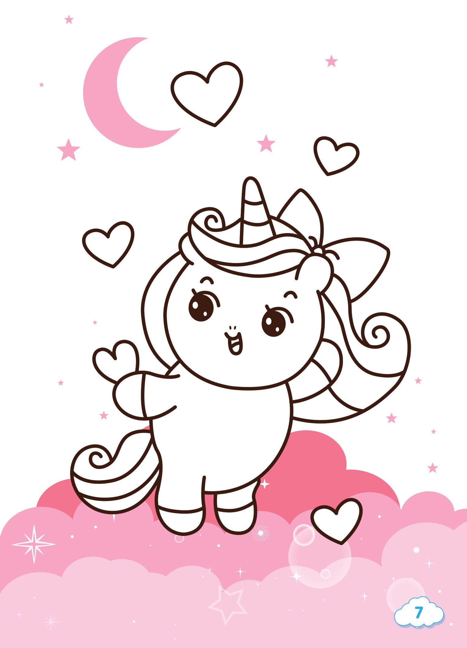 tô màu diệu kỳ - kỳ lân nhỏ