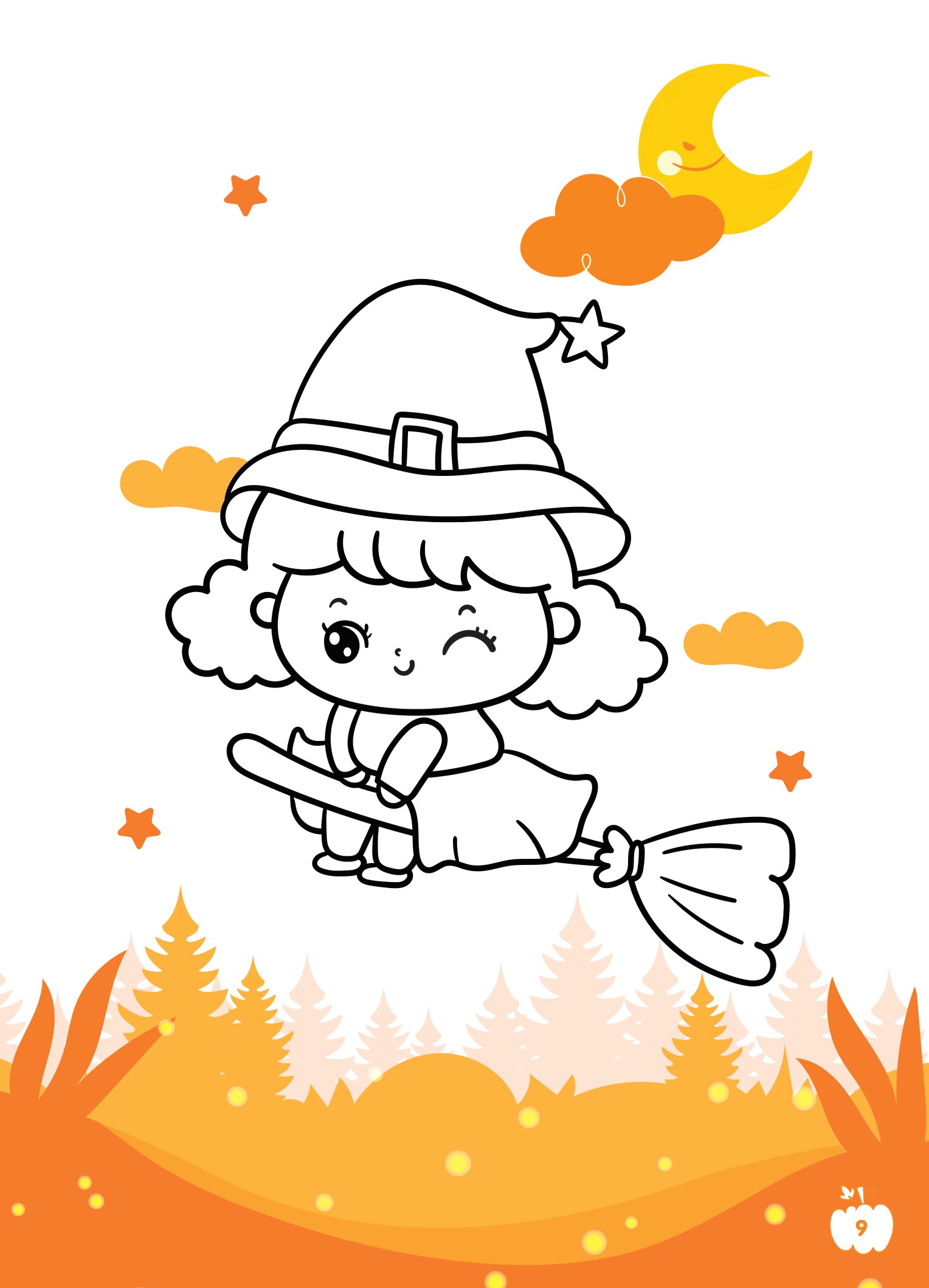 tô màu diệu kỳ - lễ hội halloween (dành cho bé gái năng động)