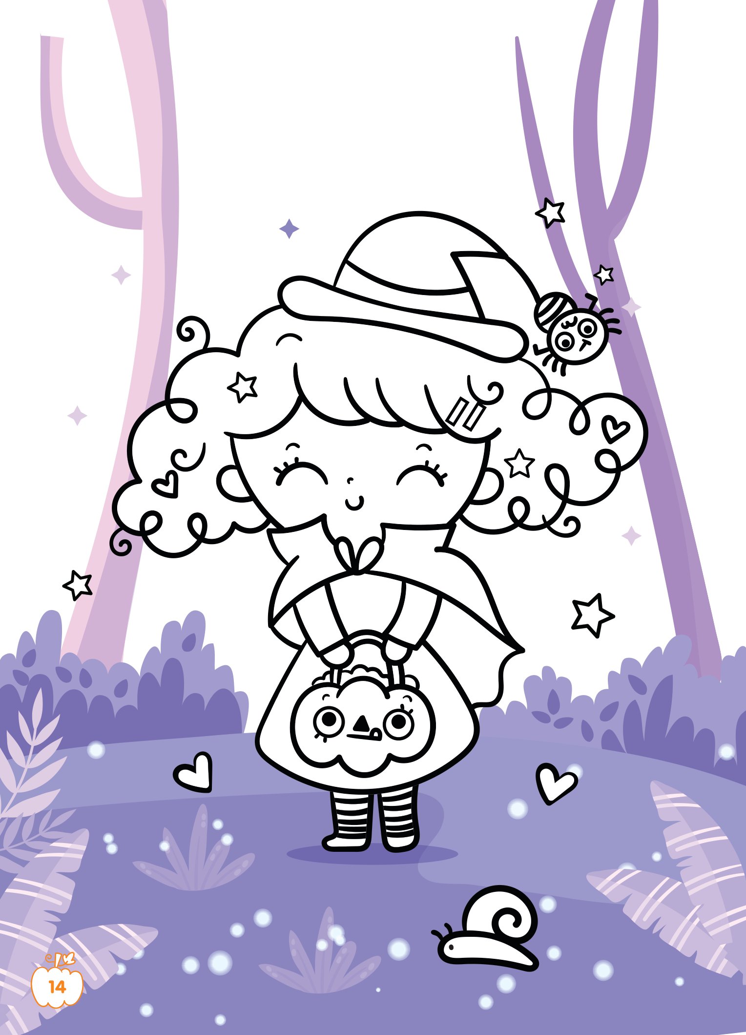 tô màu diệu kỳ - lễ hội halloween (dành cho bé gái năng động)