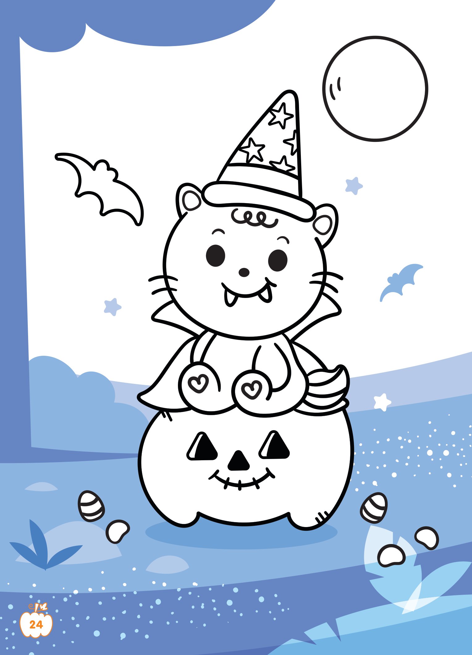 tô màu diệu kỳ - lễ hội halloween (dành cho bé gái năng động)