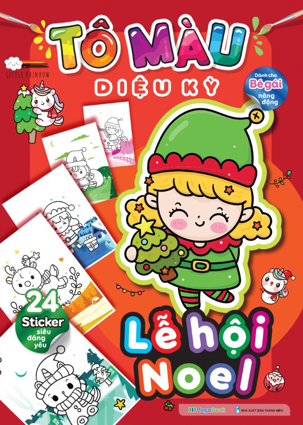 tô màu diệu kỳ - lễ hội noel (dành cho bé gái năng động)