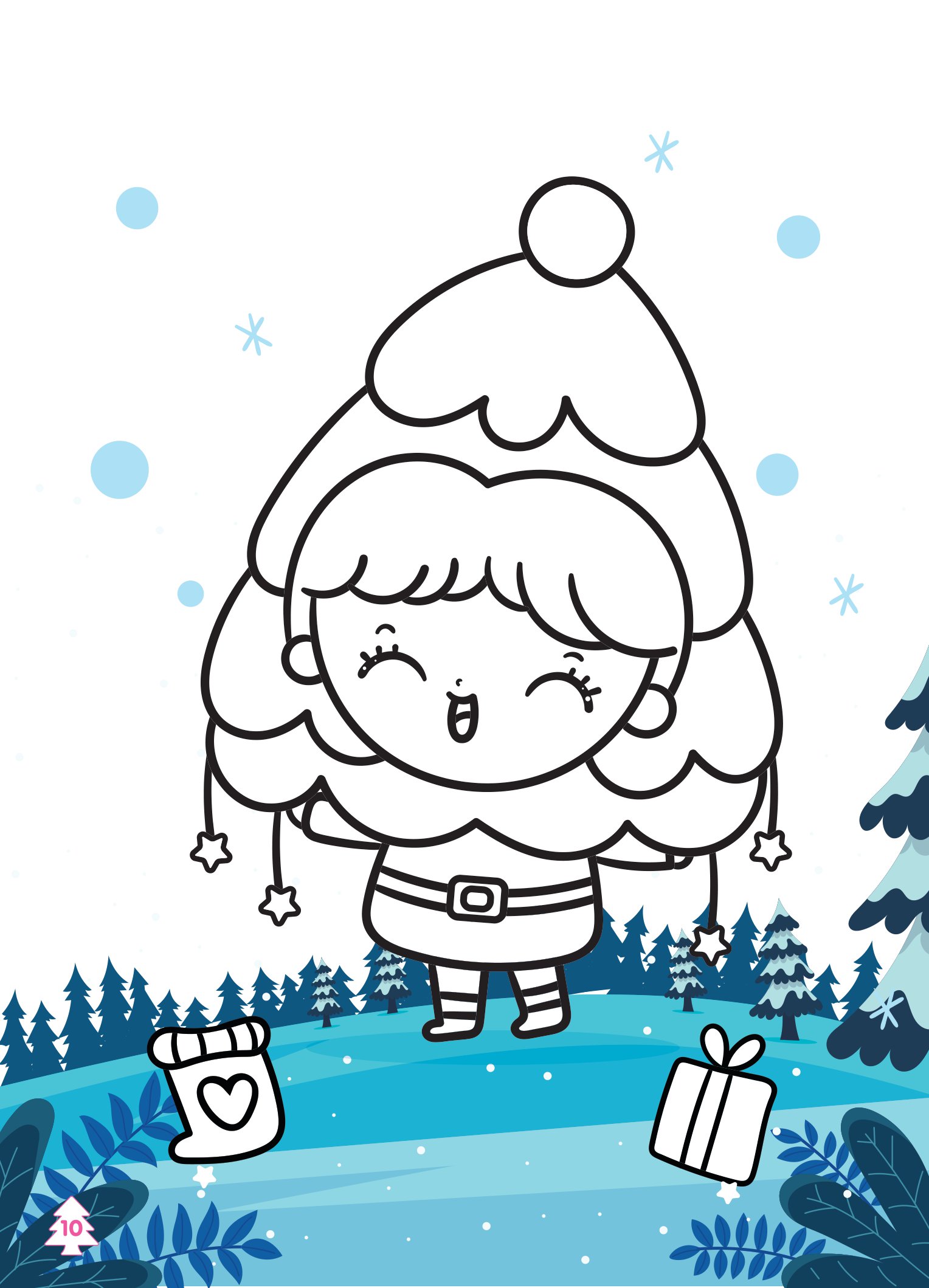 tô màu diệu kỳ - lễ hội noel (dành cho bé gái năng động)