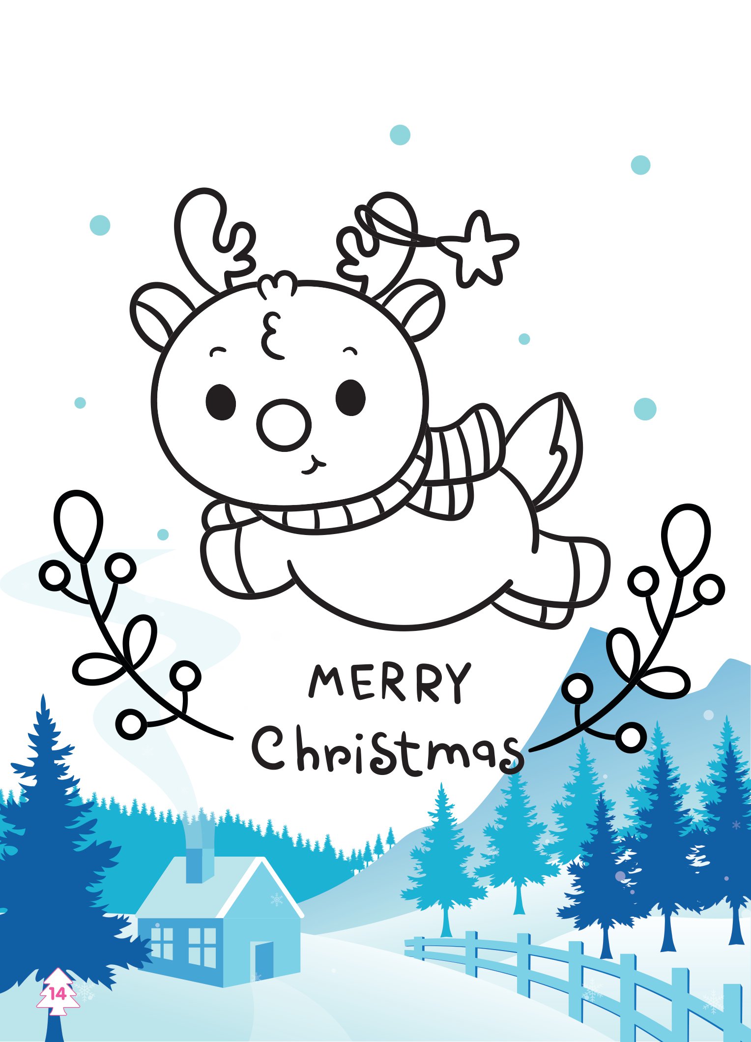 tô màu diệu kỳ - lễ hội noel (dành cho bé gái năng động)