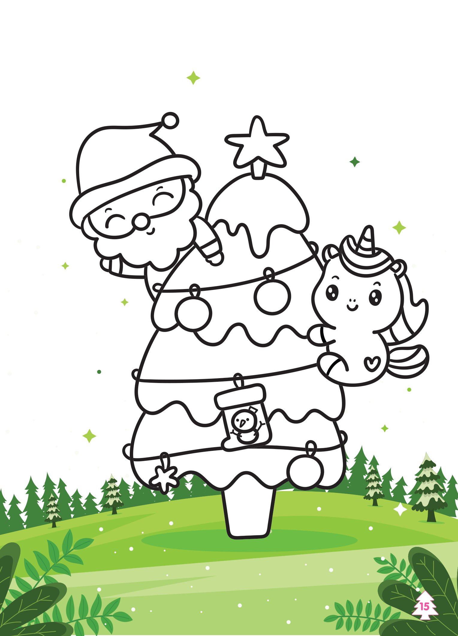 tô màu diệu kỳ - lễ hội noel (dành cho bé gái năng động)