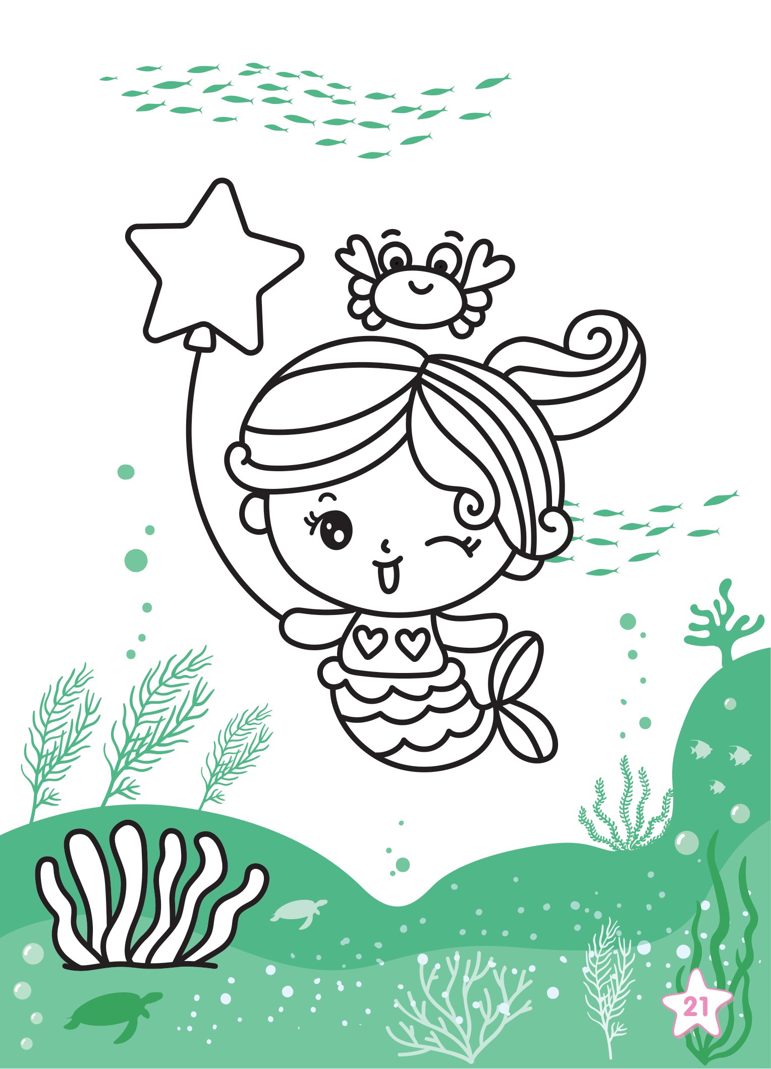 tô màu diệu kỳ - nàng tiên cá