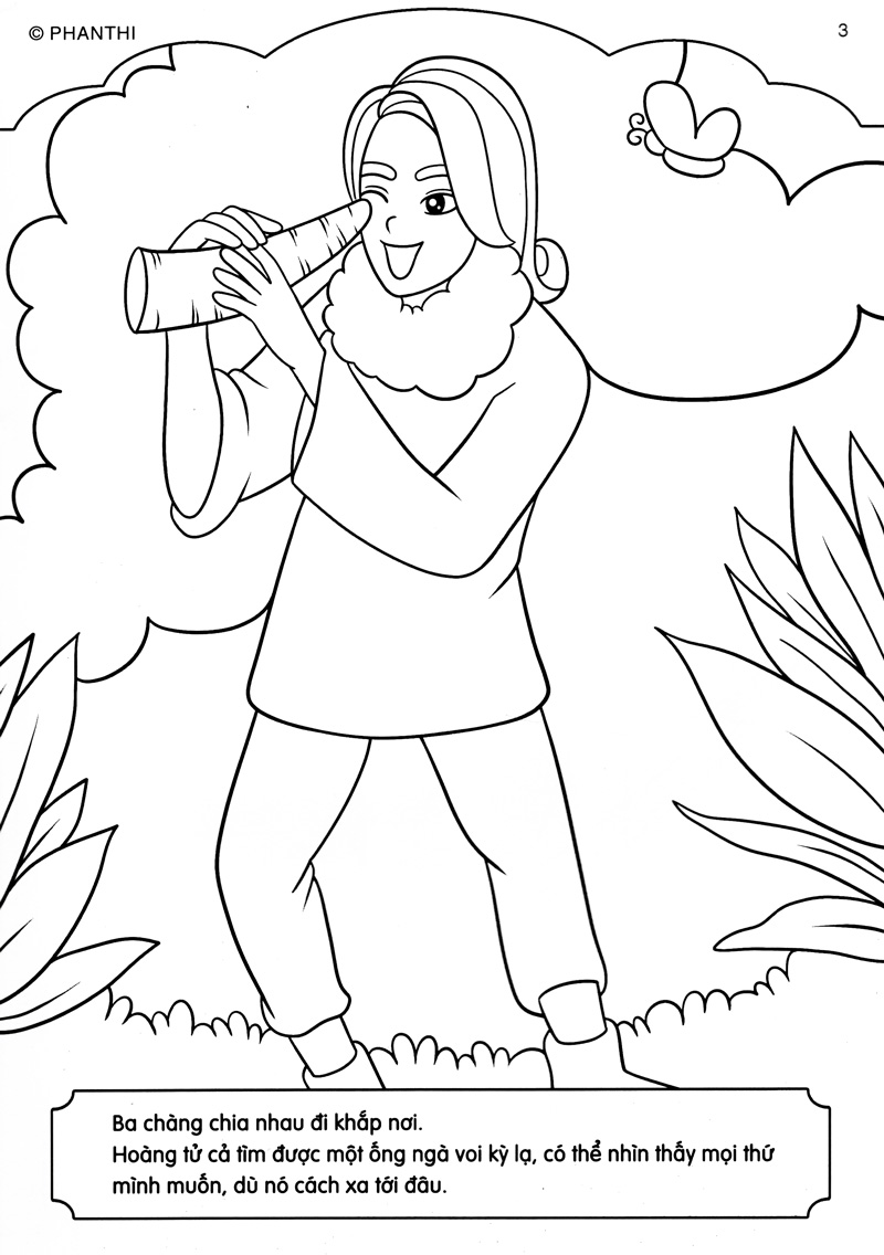 tô màu hoàng tử - ba chàng hoàng tử