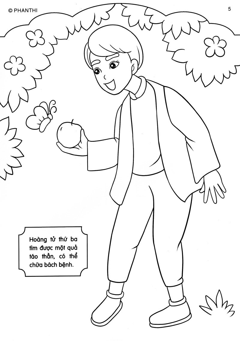 tô màu hoàng tử - ba chàng hoàng tử