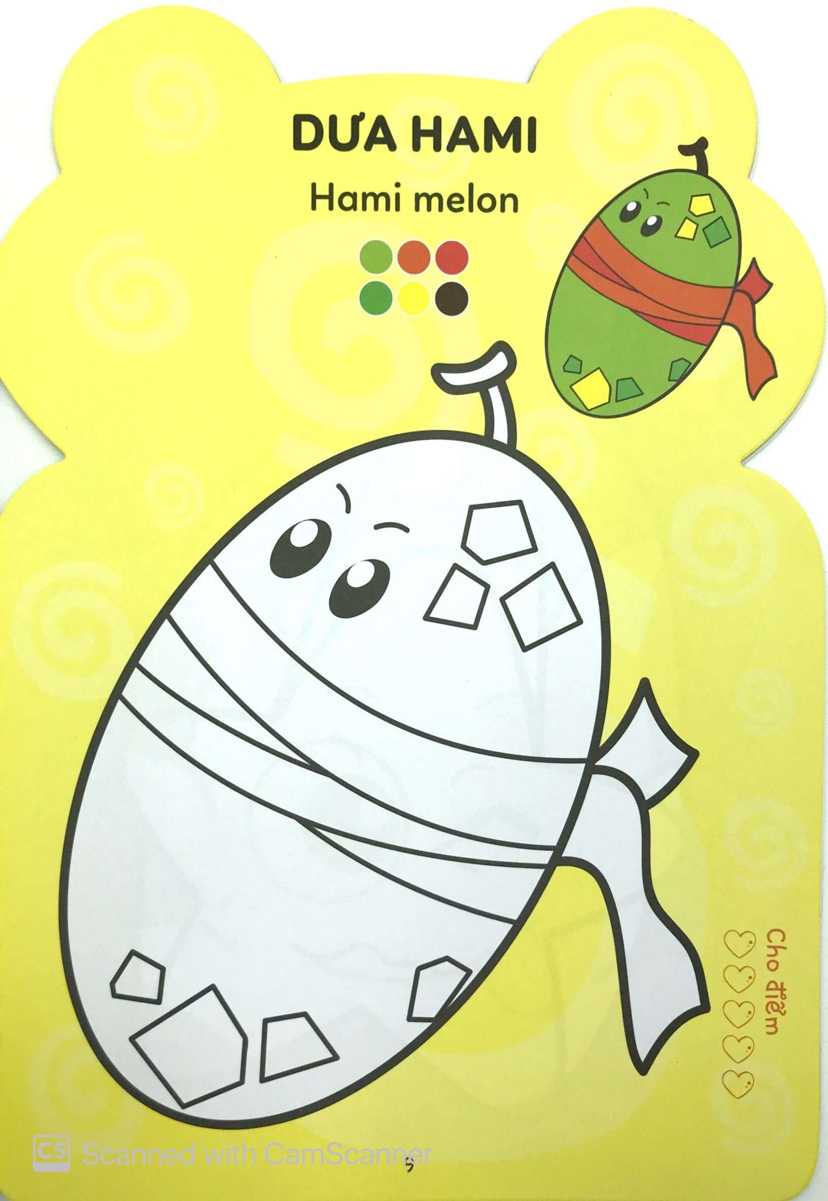 tô màu hoàng tử ếch - rau, củ, hoa quả