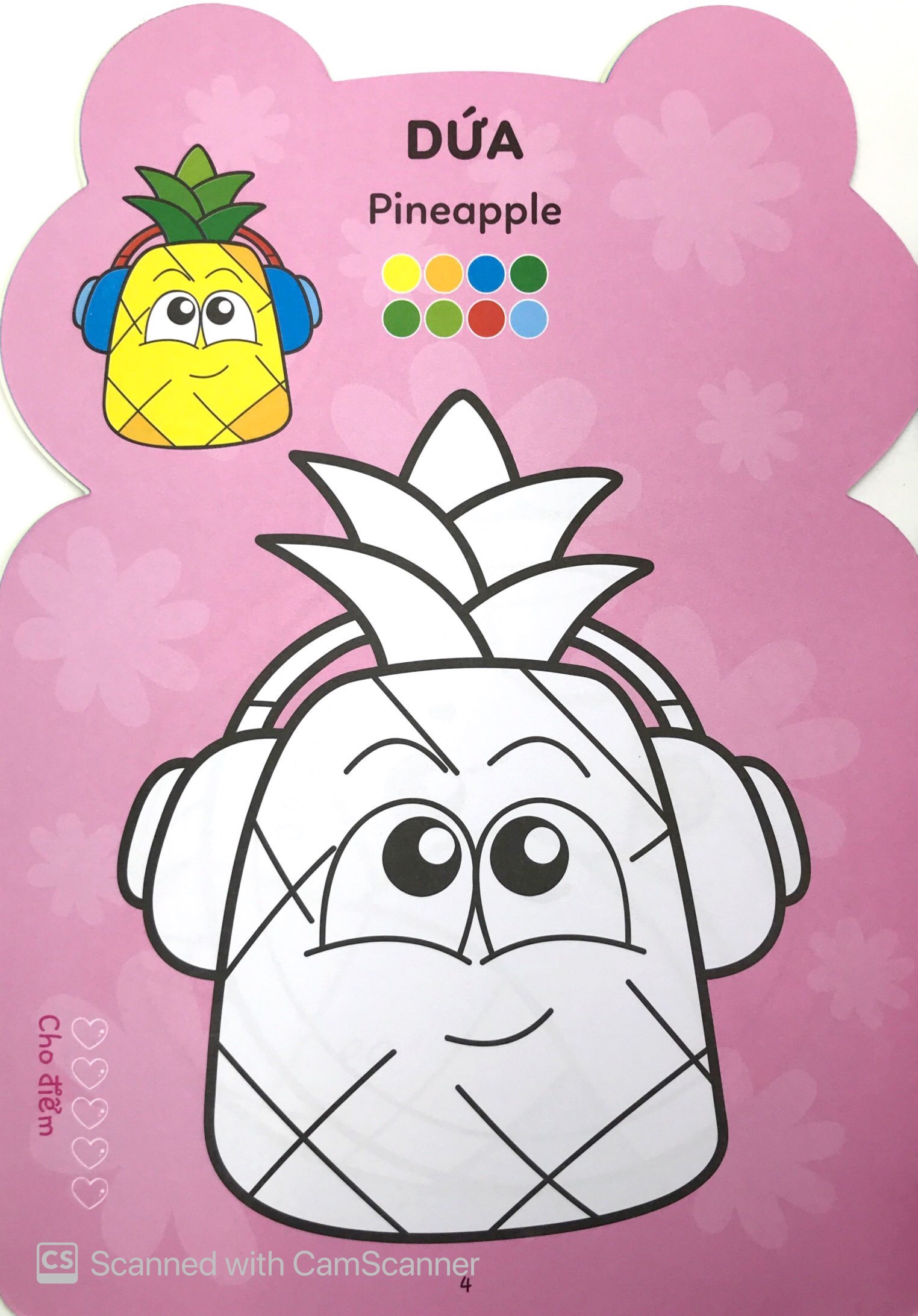 tô màu hoàng tử ếch - rau, củ, hoa quả