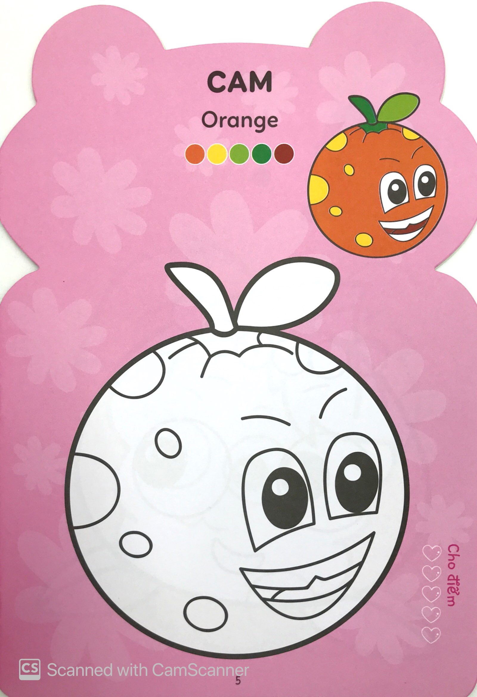 tô màu hoàng tử ếch - rau, củ, hoa quả