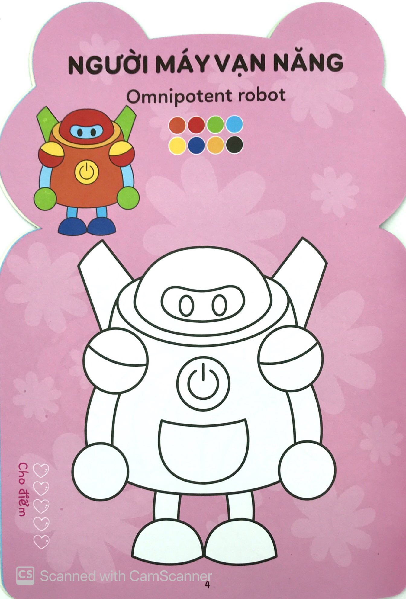 tô màu hoàng tử ếch - thế giới robot