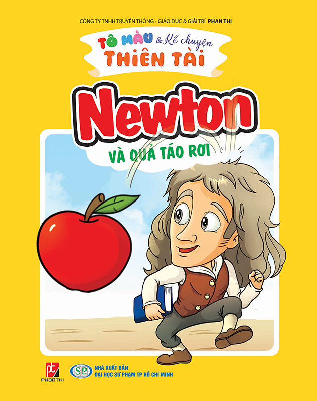 tô màu kể chuyện thiên tài - newton và quả táo rơi