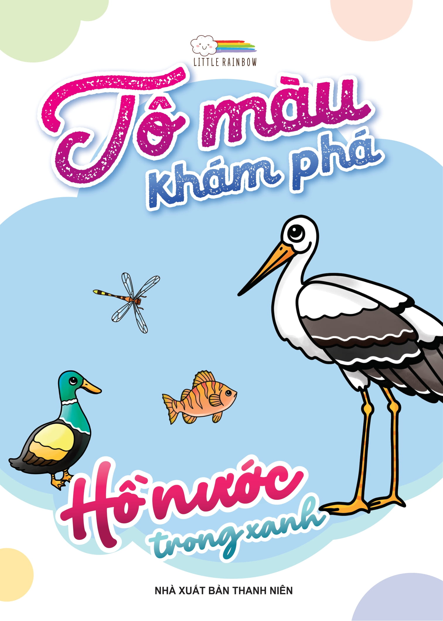 tô màu khám phá - hồ nước trong xanh