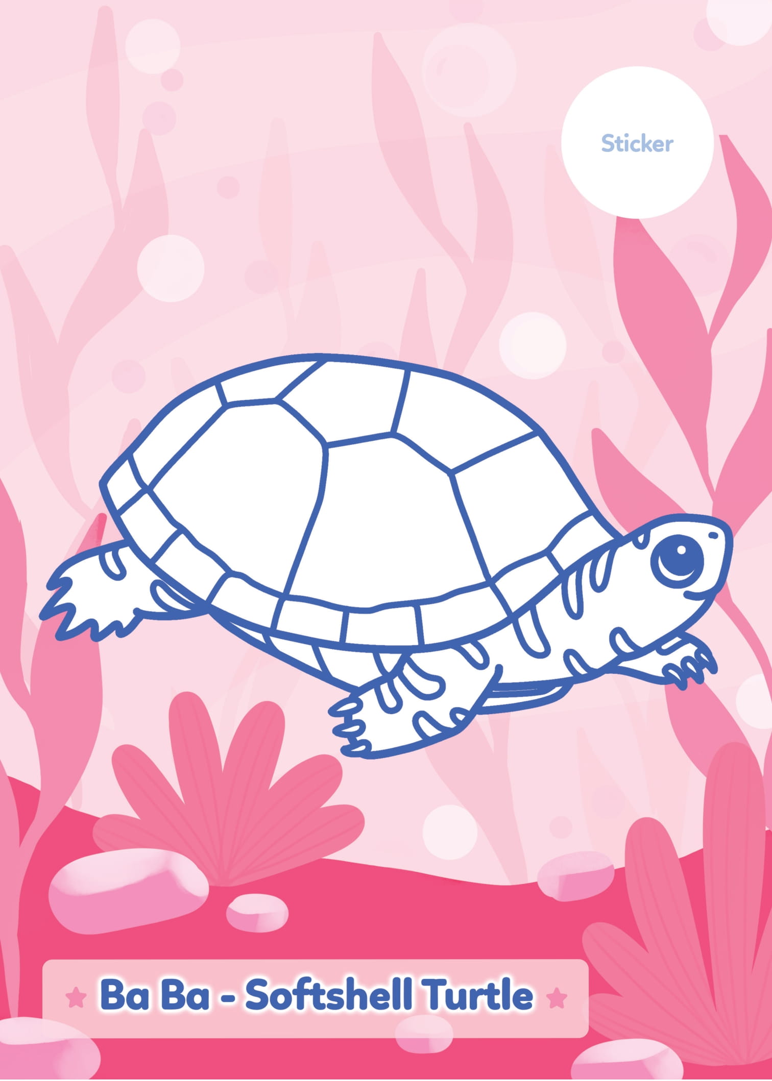 tô màu khám phá - hồ nước trong xanh