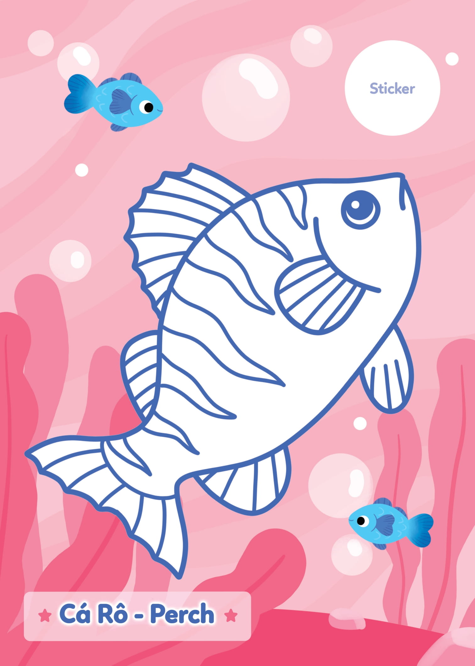 tô màu khám phá - hồ nước trong xanh